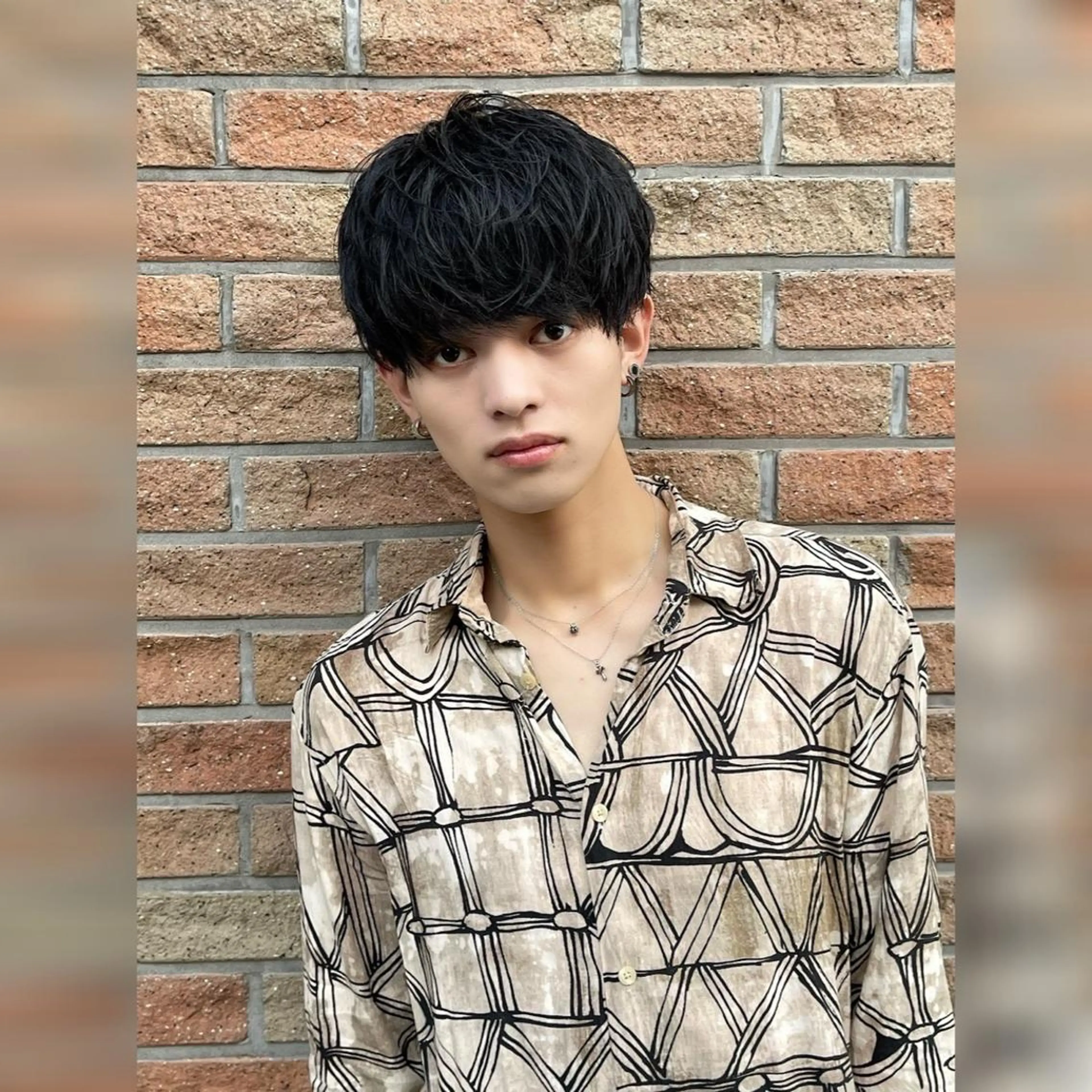 ショート カラー パーマ ヘアアレンジ メンズ キッズ ネイル マツエク・マツパ アイブロウ センターパート マッシュ メンズパーマ 刈り上げ 波巻きパーマ Ali'i men's salon所属・パーマ、カラー特化 園田翔大のヘアスタイル