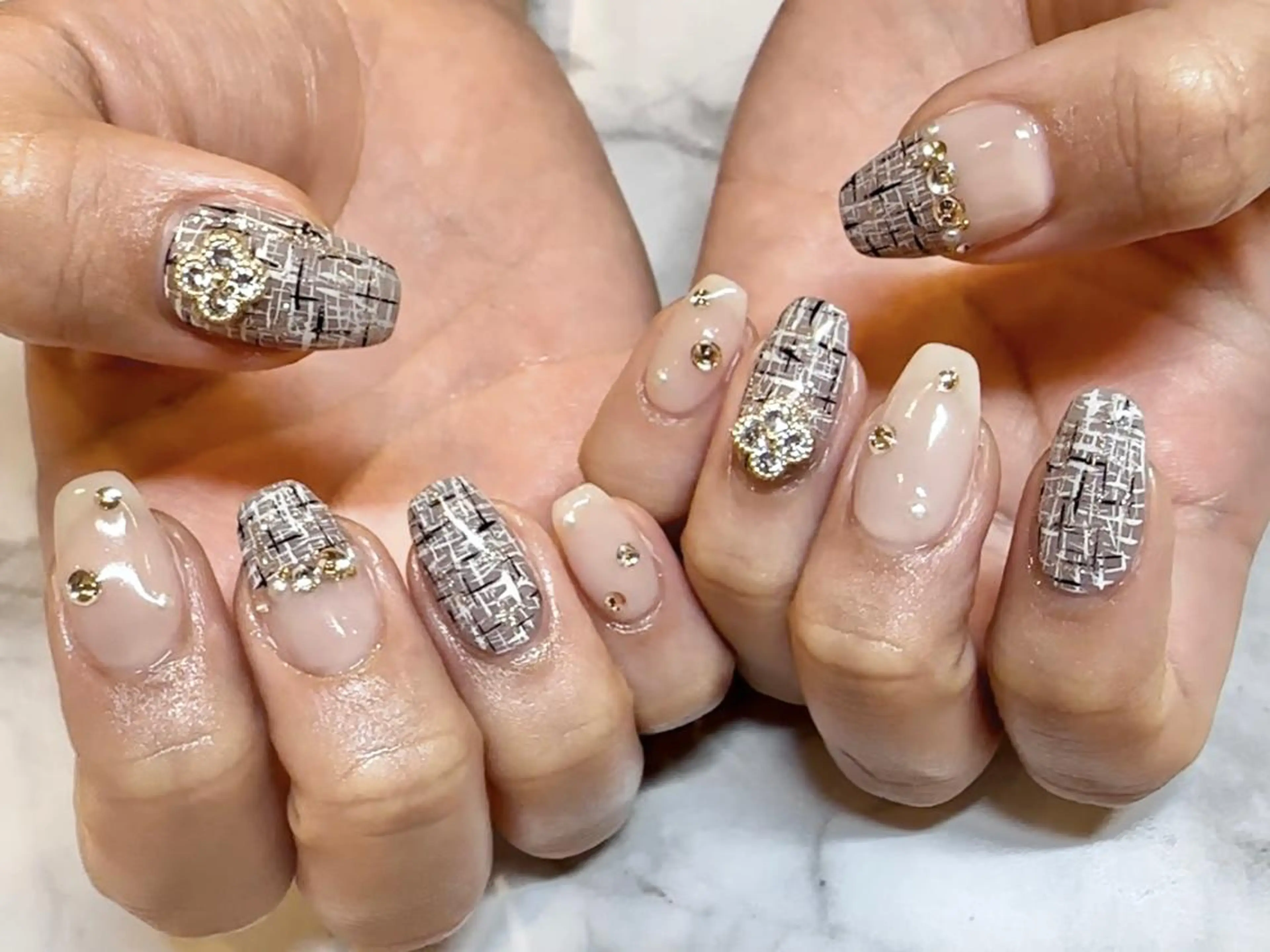 ネイル スカルプネイル Bianca名駅 🪼店長sagawaのネイルデザイン