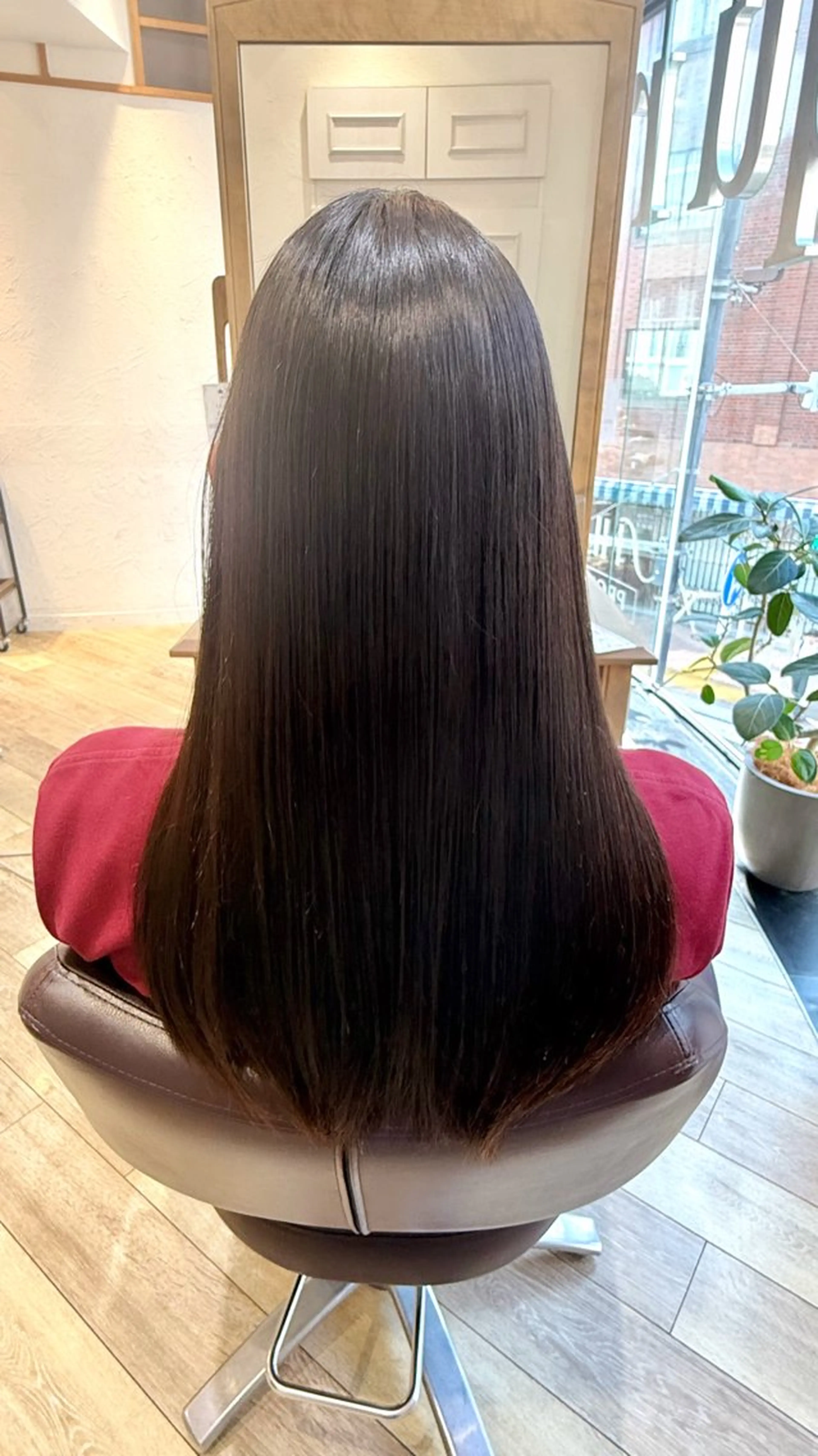 ロング 縮毛矯正 小川 楓のヘアスタイル