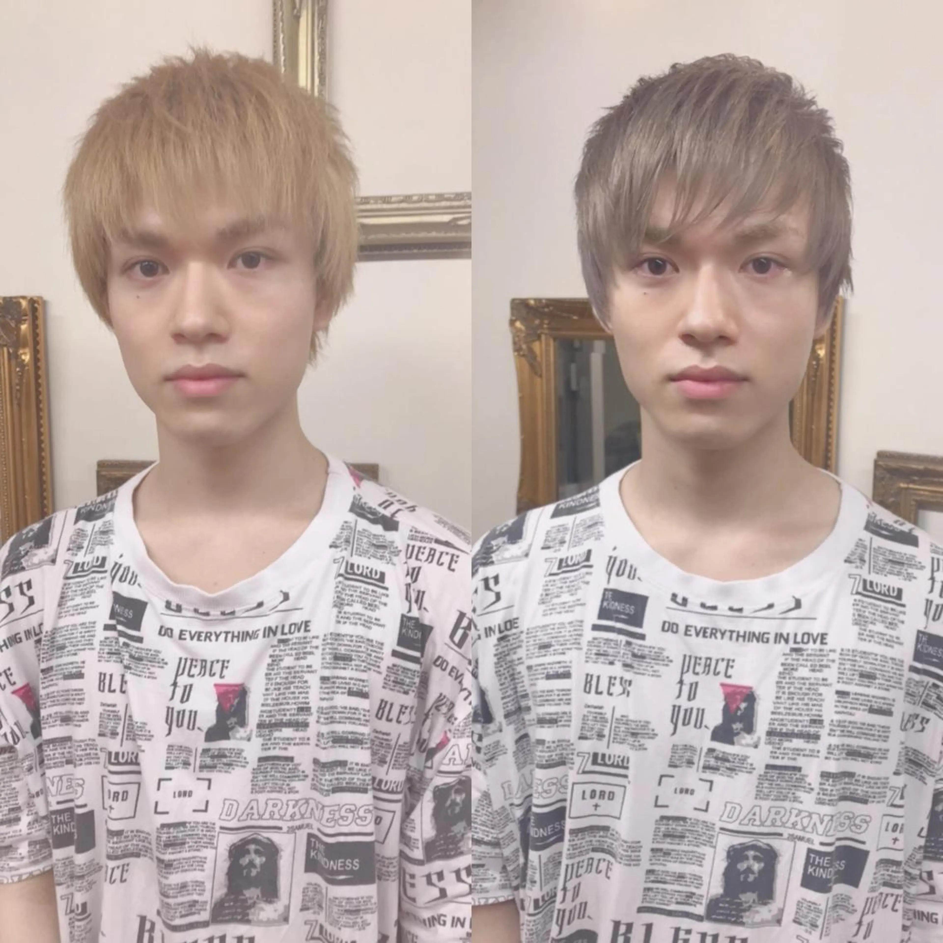 ショート カラー メンズ 及川 光のヘアスタイル