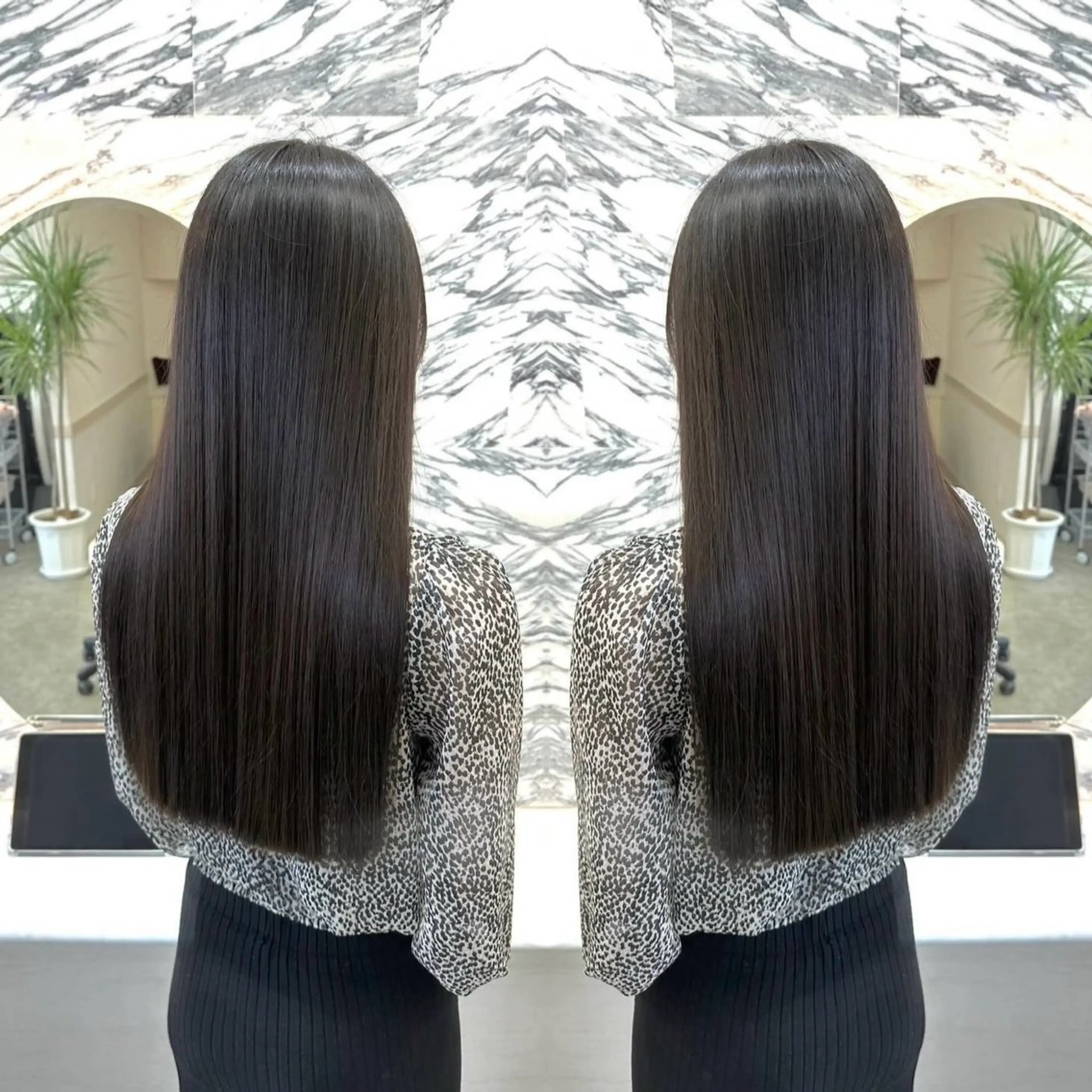 ロング 縮毛矯正 ハイトーンの天才 shuheiのヘアスタイル