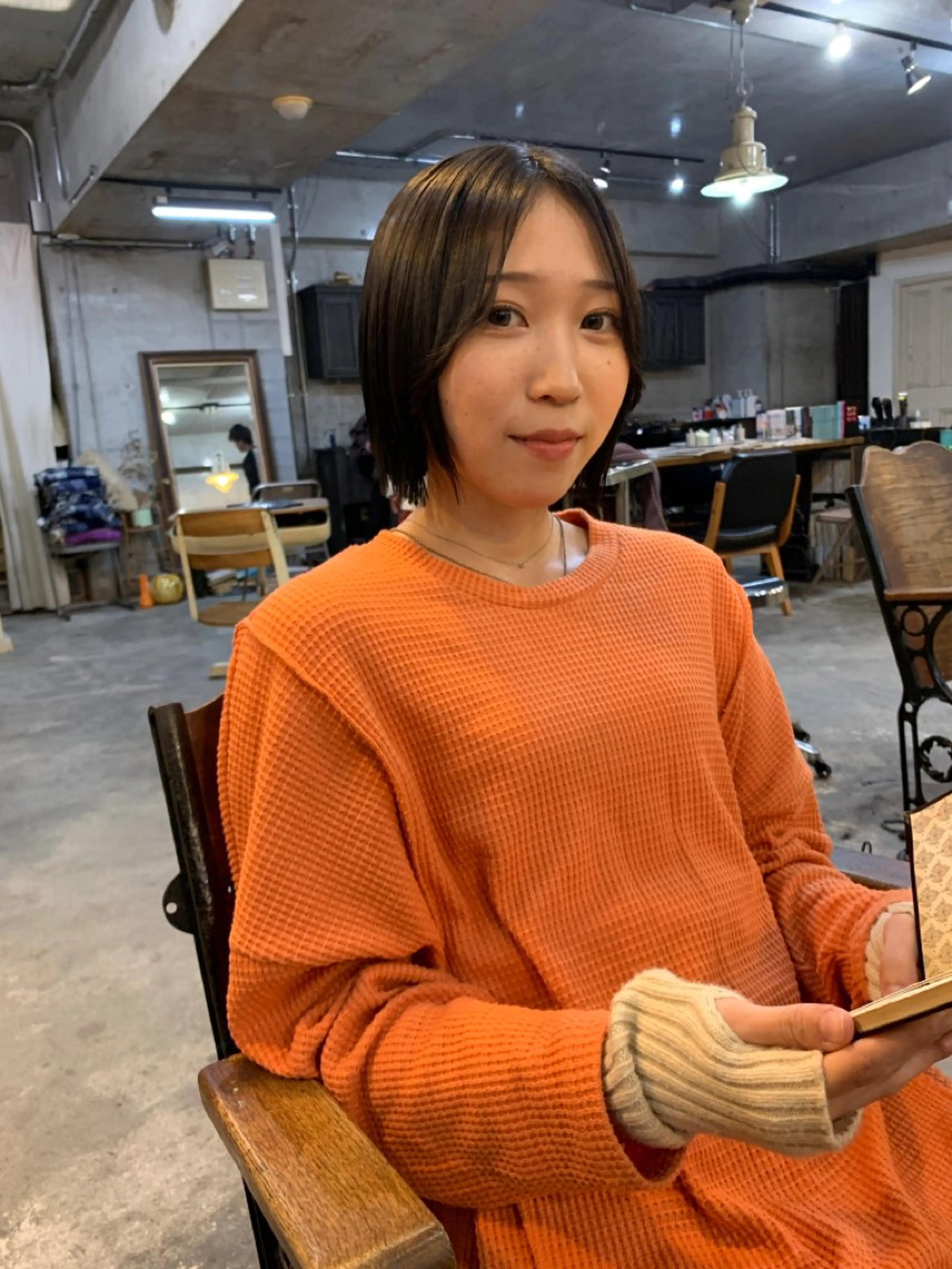 ショート カラー グレージュ オリーブグレージュ オリーブグレー カット ヘアカラー 🌈難波🌈ベージュ カラー【ヒロム】のヘアスタイル