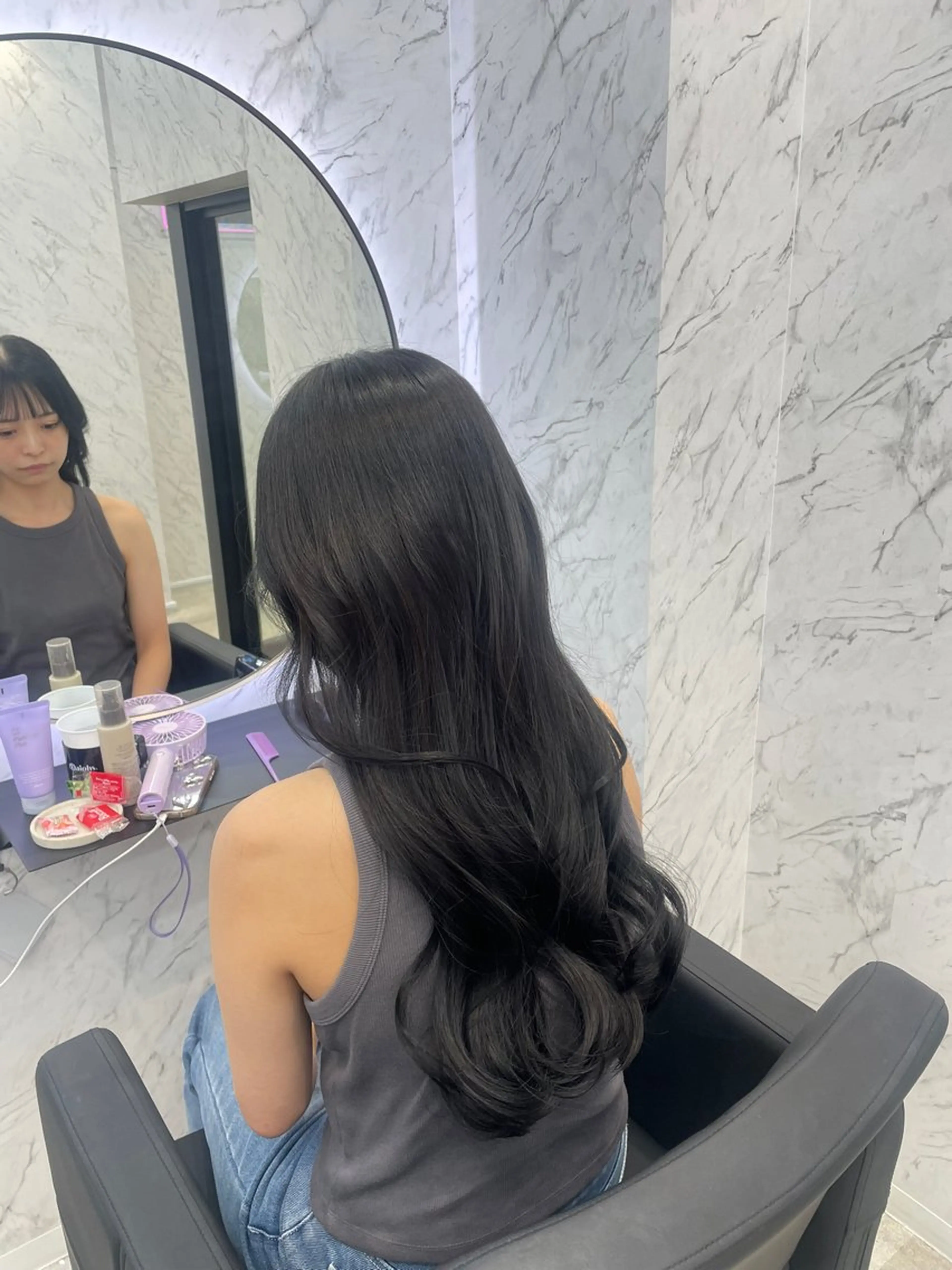 ロング カラー ヘアカラー hair salon dot. mooda 韓国風サロン 町田店所属・韓国風ヘア🎀🩶 /♡𝓝𝓸𝓪♡のヘアスタイル