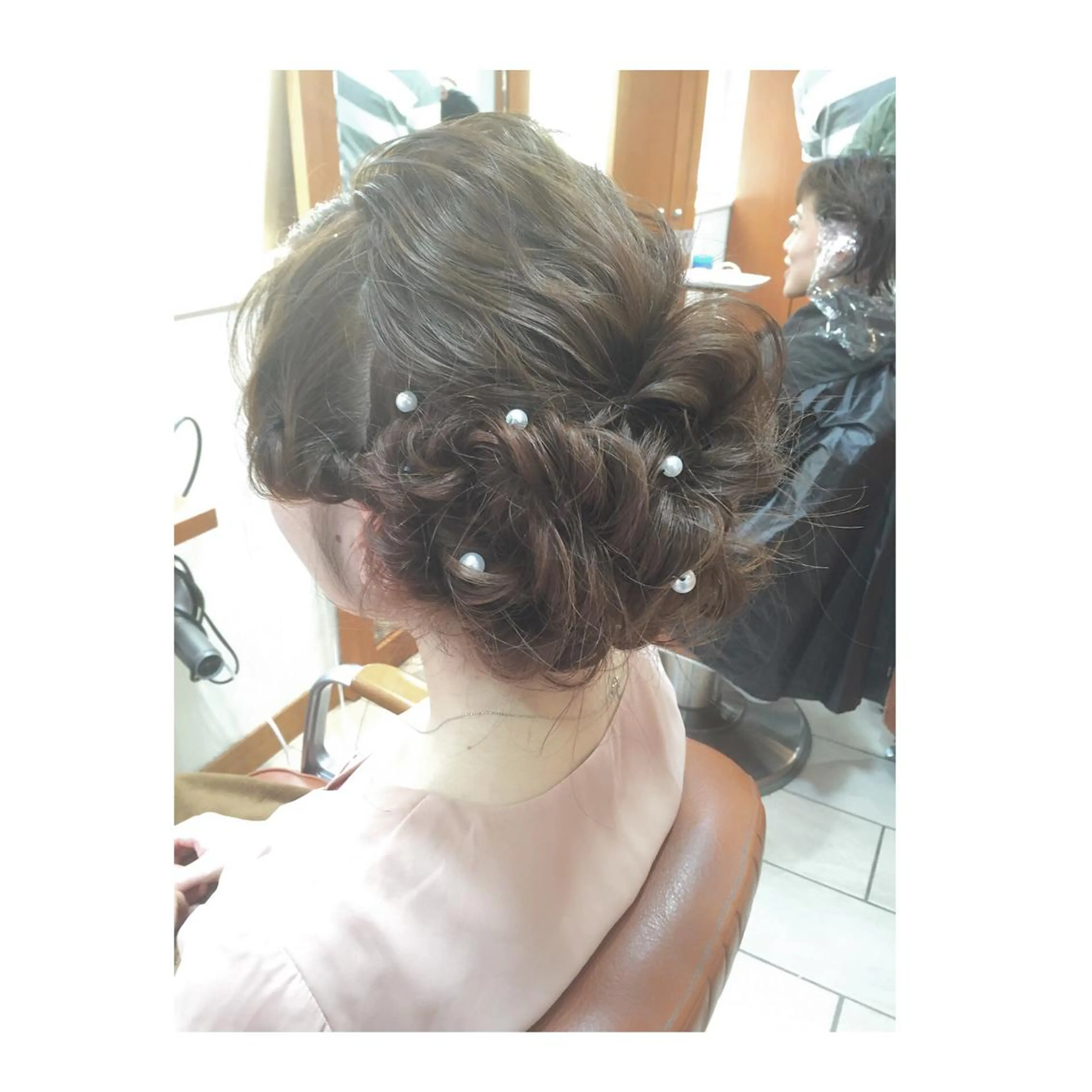 セミロング カラー パーマ ヘアアレンジ 可愛いを作る神 ナオヒロのヘアスタイル