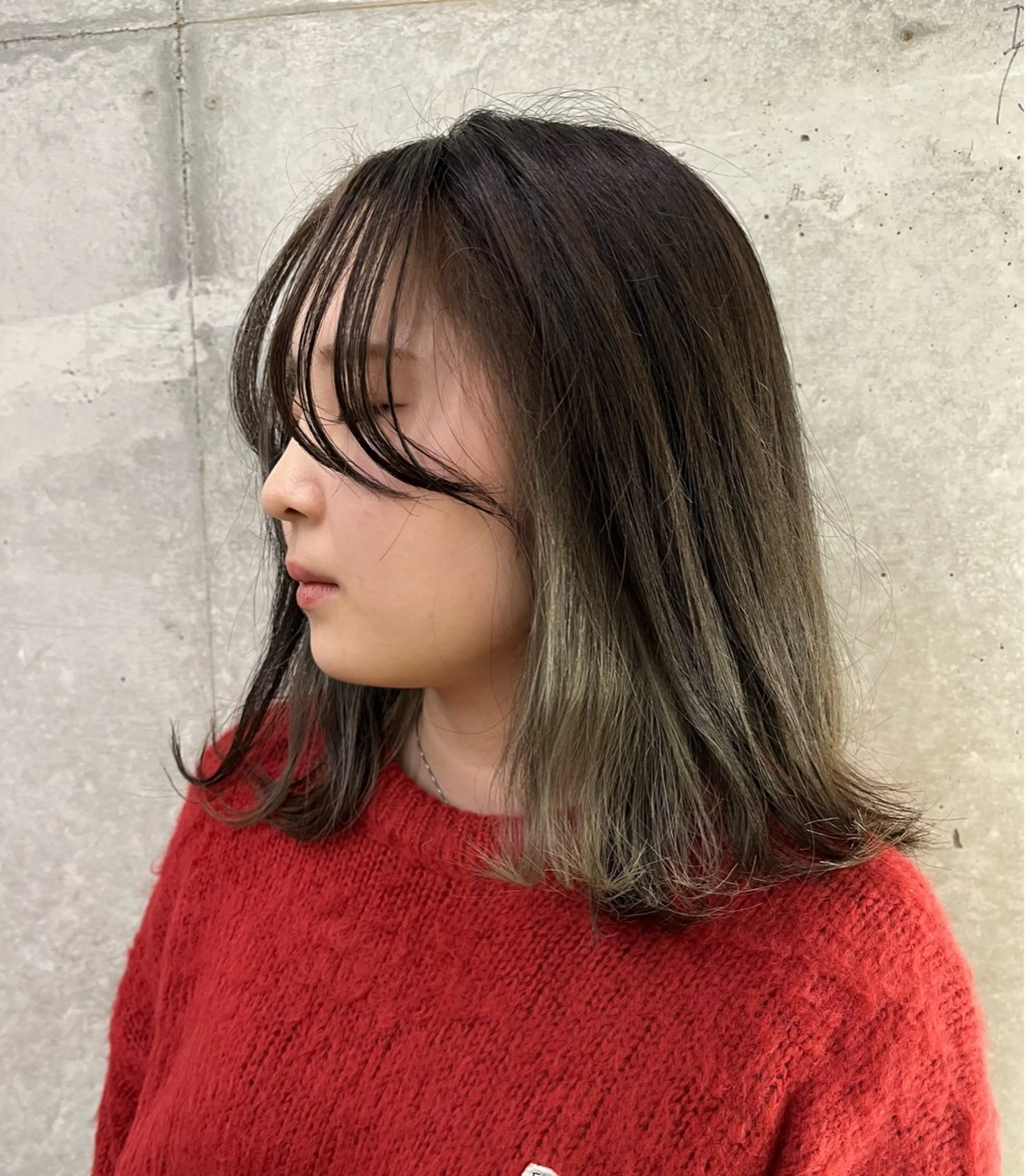 ミディアム カラー インナーカラー ヘアカラー YUIMARL岡山店 YUNOKA🦋🫧のヘアスタイル