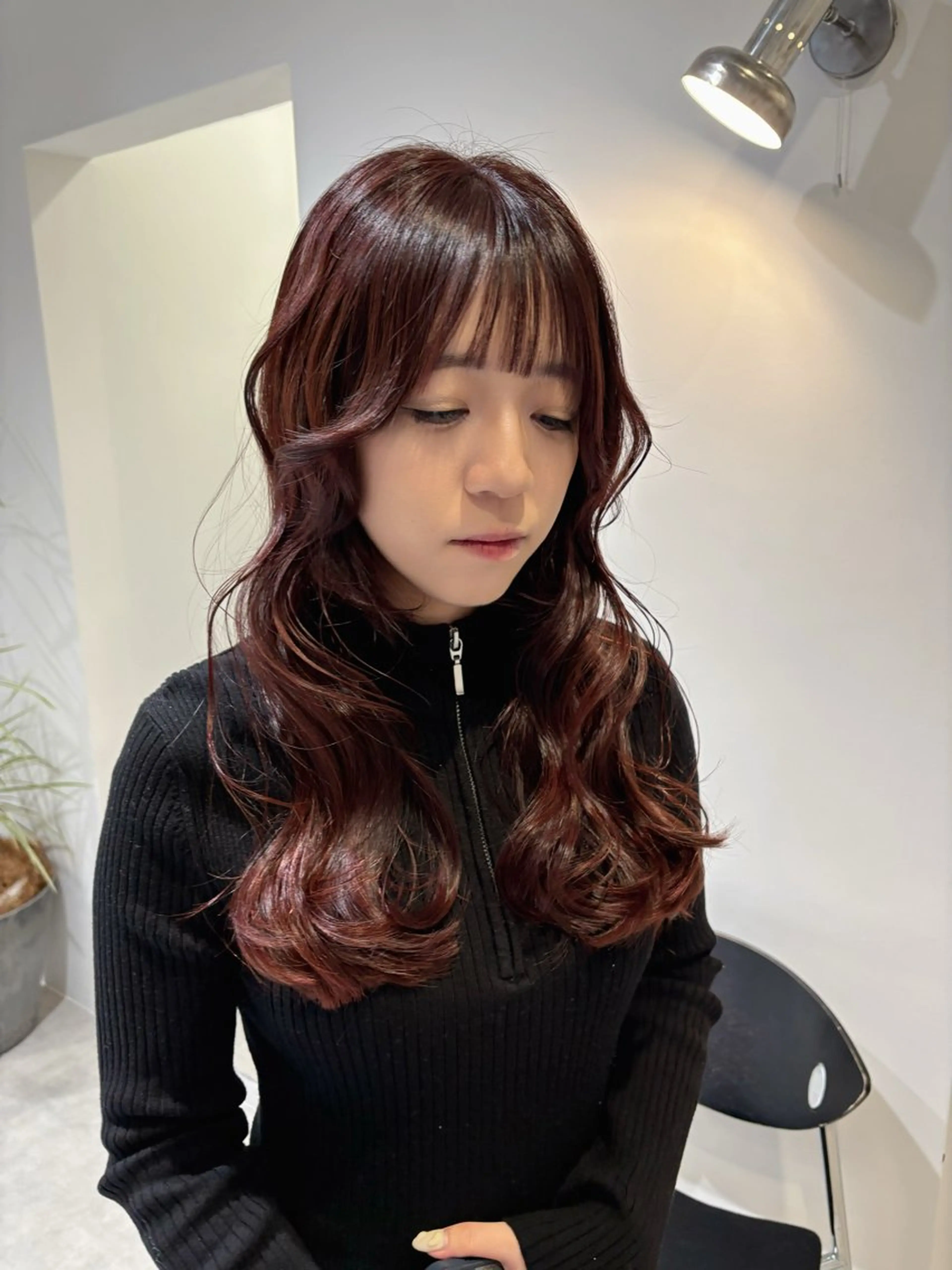 ロング カット ヘアカラー トリートメント レイヤーカット ✨️奥田良太✨️のヘアスタイル