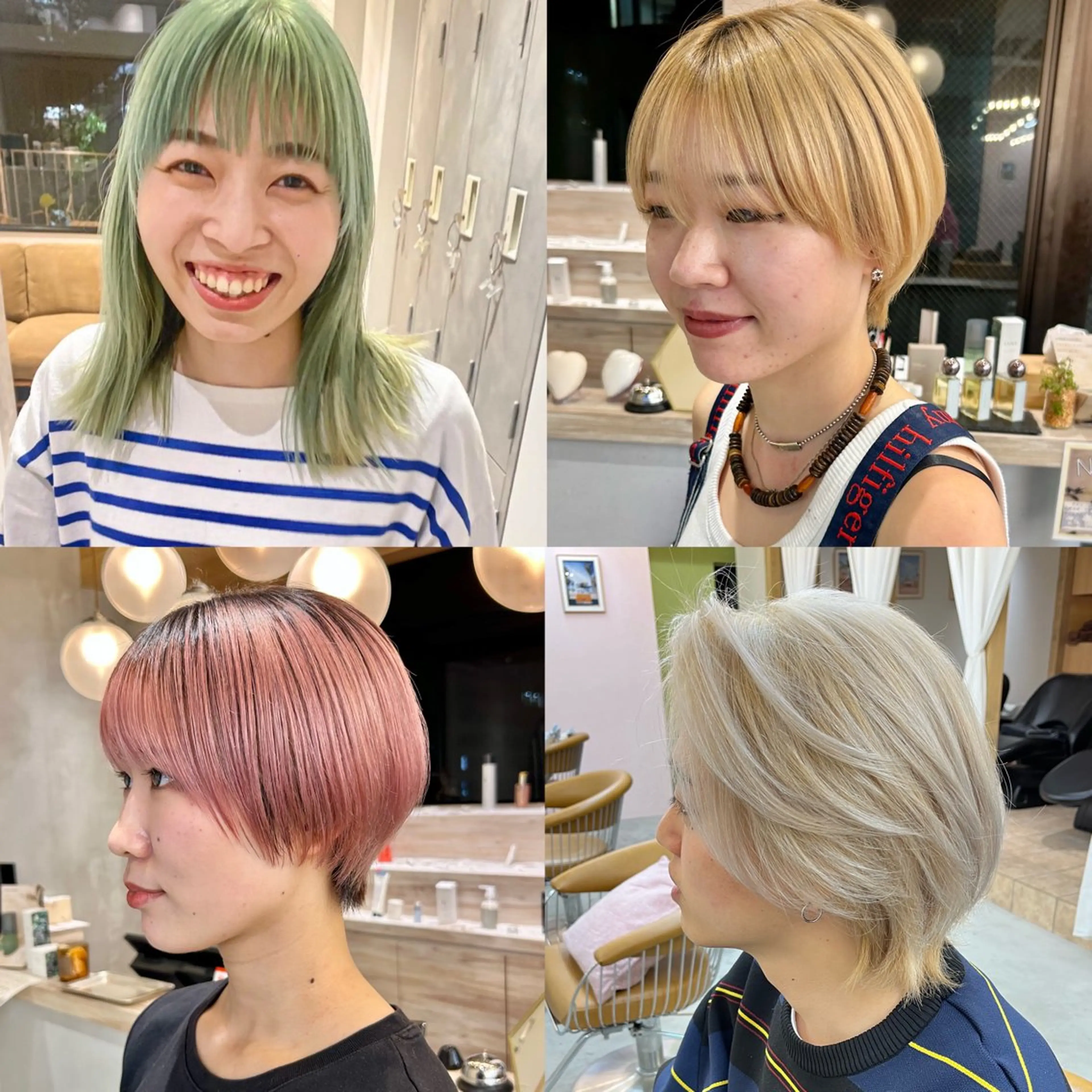 ミディアム カット 縮毛矯正 トリートメント 🩵縮毛矯正/ブリー チ/髪質改善/いつかのヘアスタイル