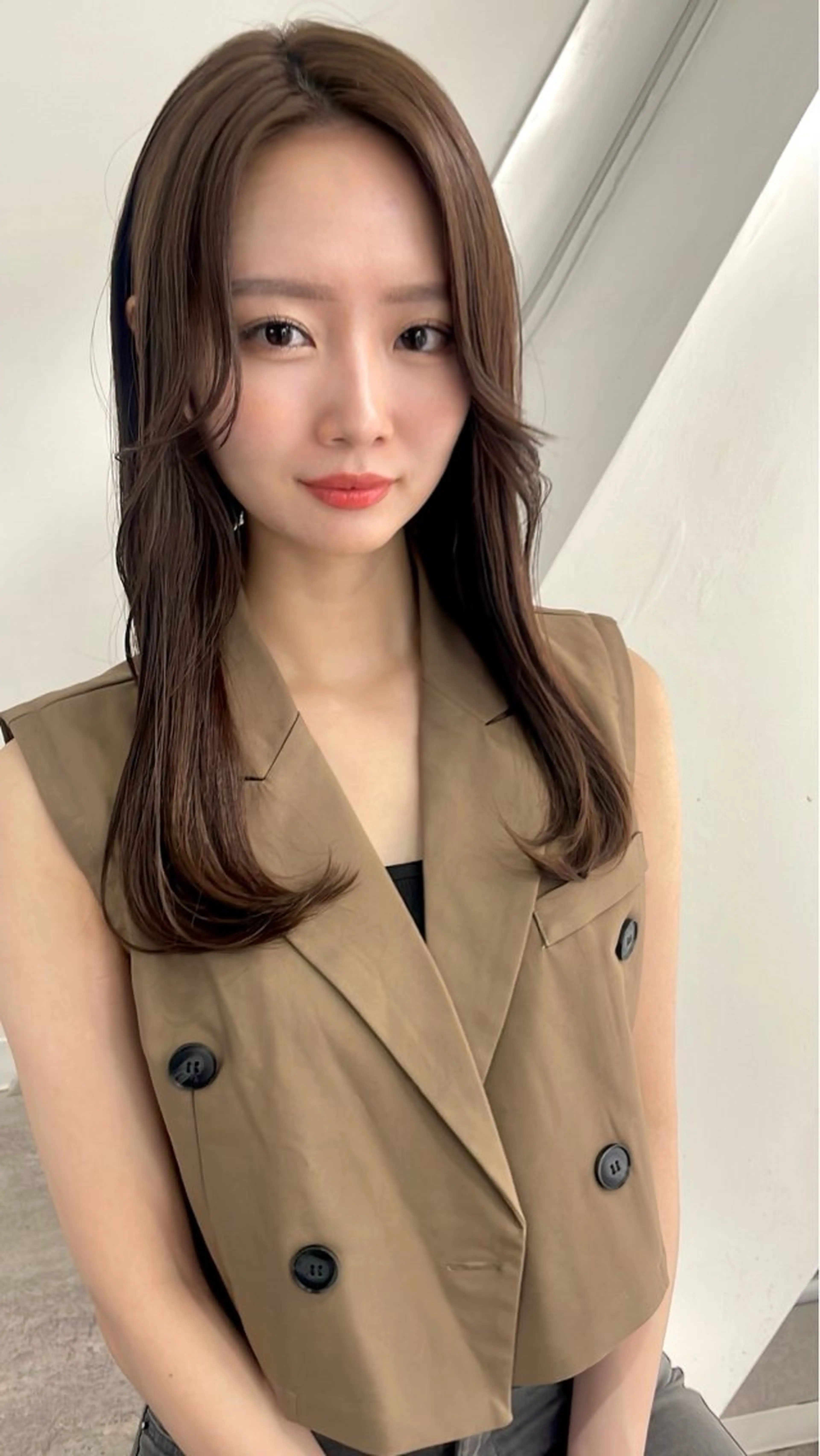 セミロング ヘアカラー トリートメント soigné 表参道【ソワネ】所属・🖱️透明感カラー ×髪質改善Rikyuのヘアスタイル