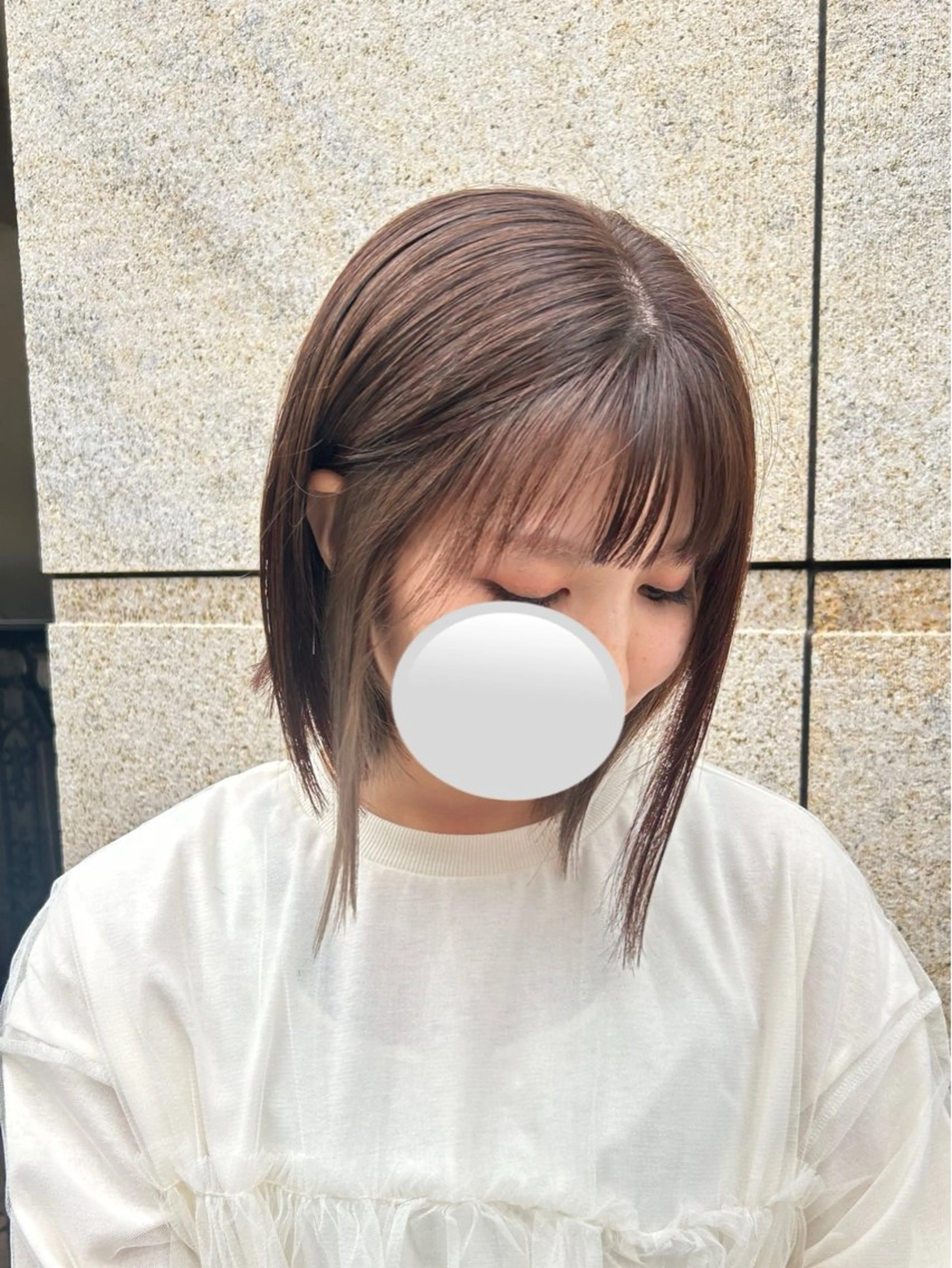 ショート カラー グレージュ ボブ 艶カラー吉祥寺🌸 KAZUEのヘアスタイル