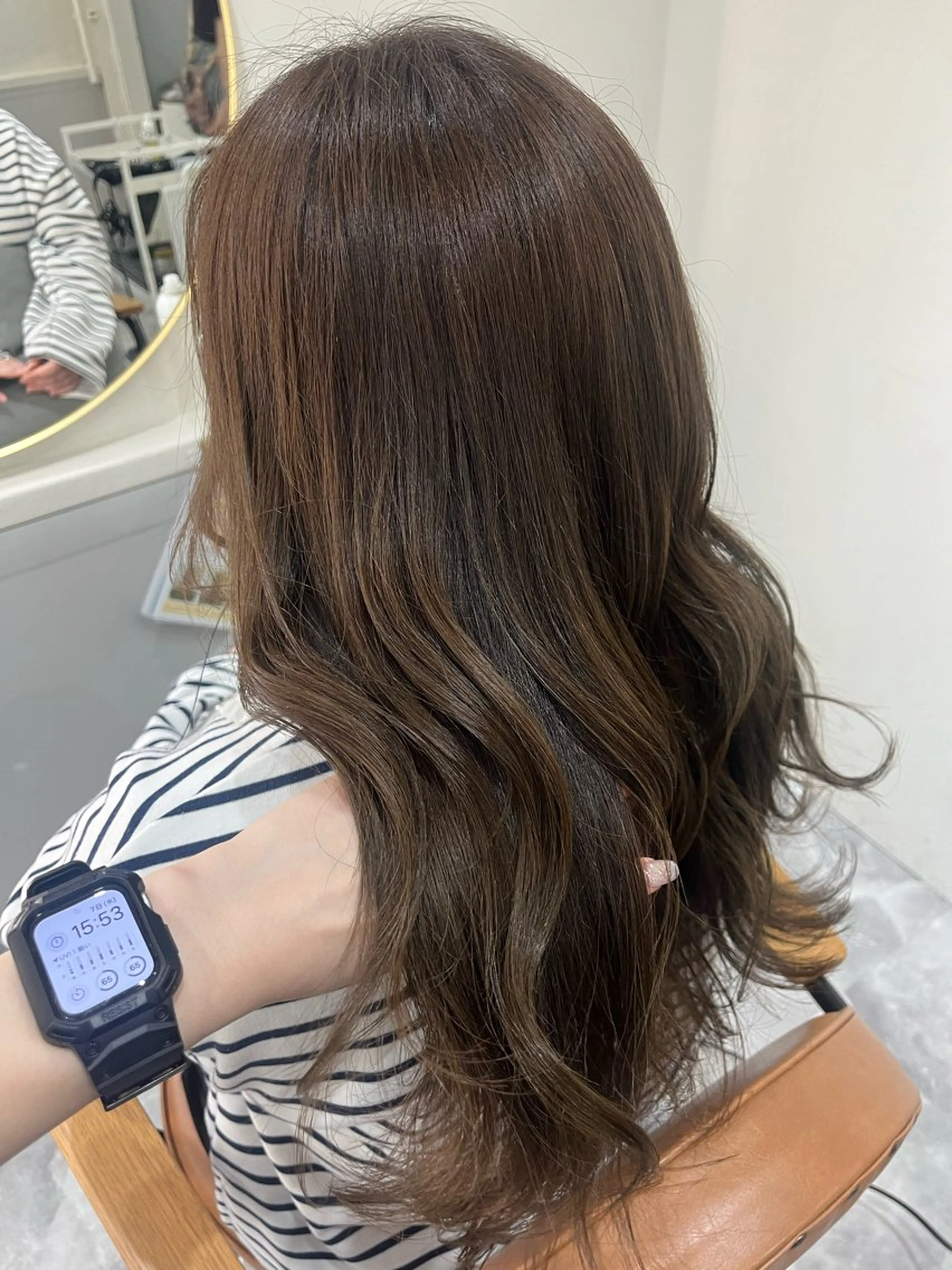 ロング カラー ベージュカラー ブリーチ ブラウンカラー ハイトーンカラー イルミナカラー ヘアカラー トリートメント Risa🐈‍⬛/ グレージュ/透明感のヘアスタイル