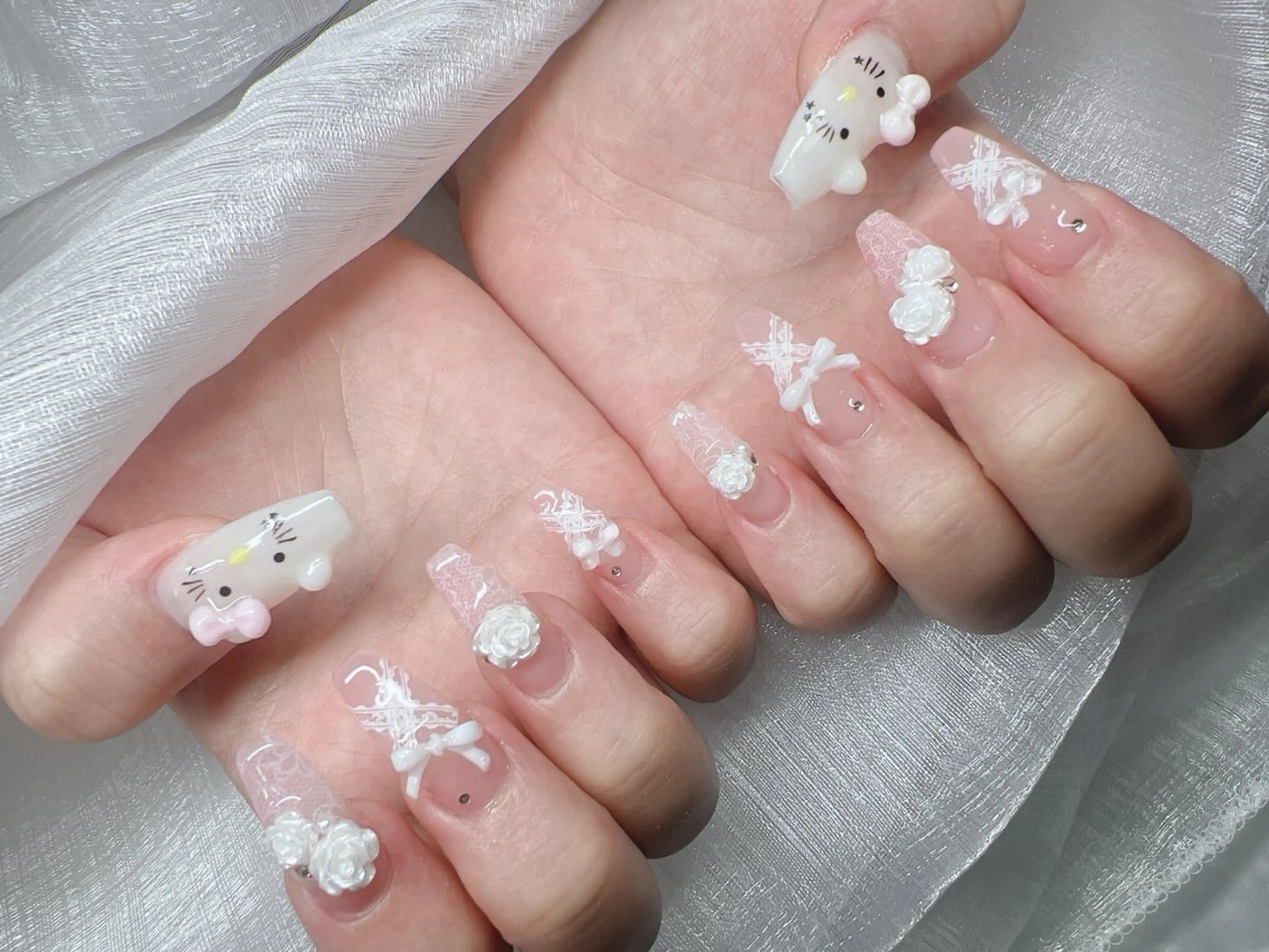 ネイル ハンドネイル Lee Nails チップ長さだし専門店のネイルデザイン