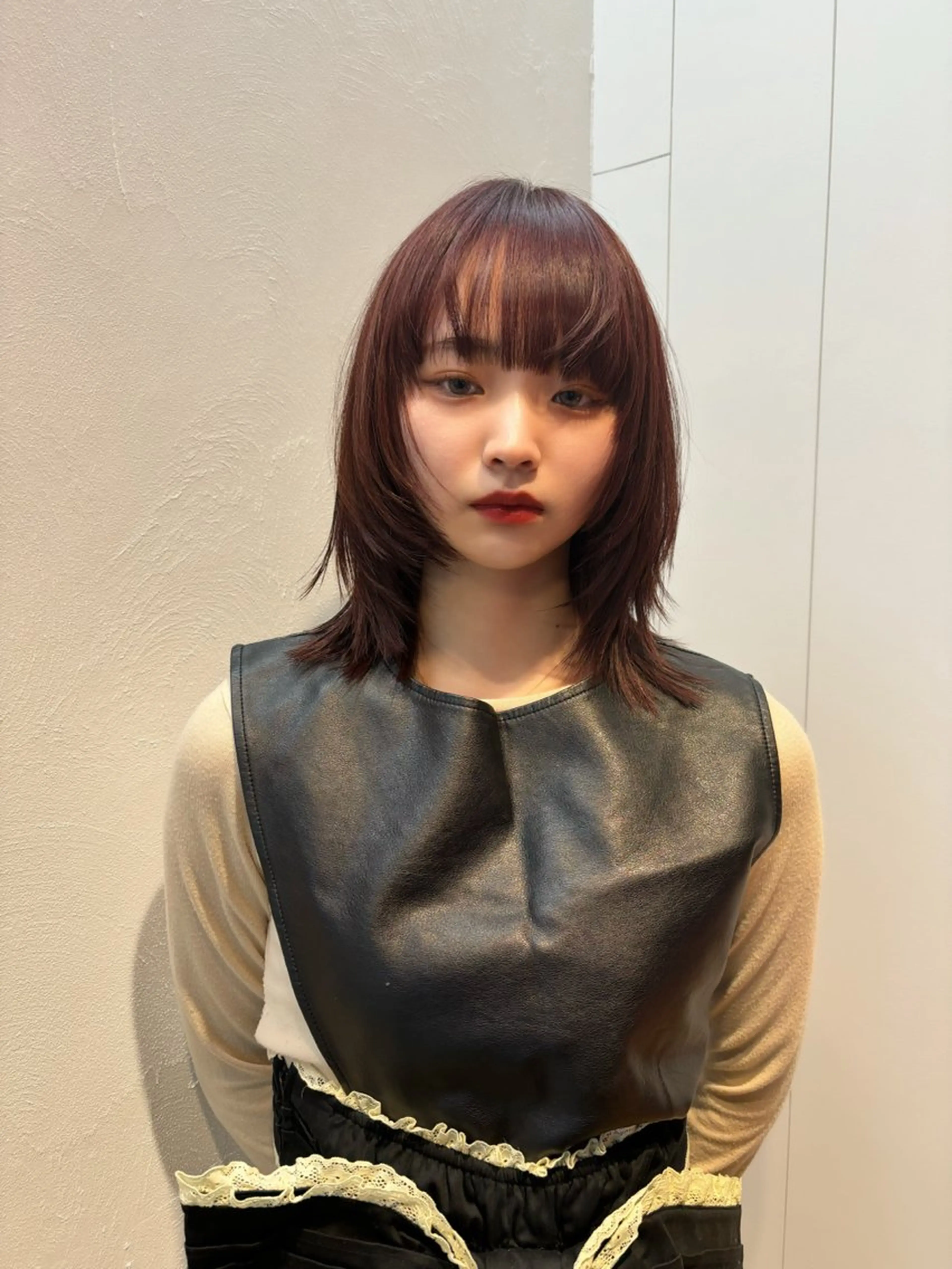 セミロング 似合わせカット トリートメント カット ヘアカラー トリートメント 🍀祥吾🍀レイヤー 艶髪❣️髪質改善❤️のヘアスタイル