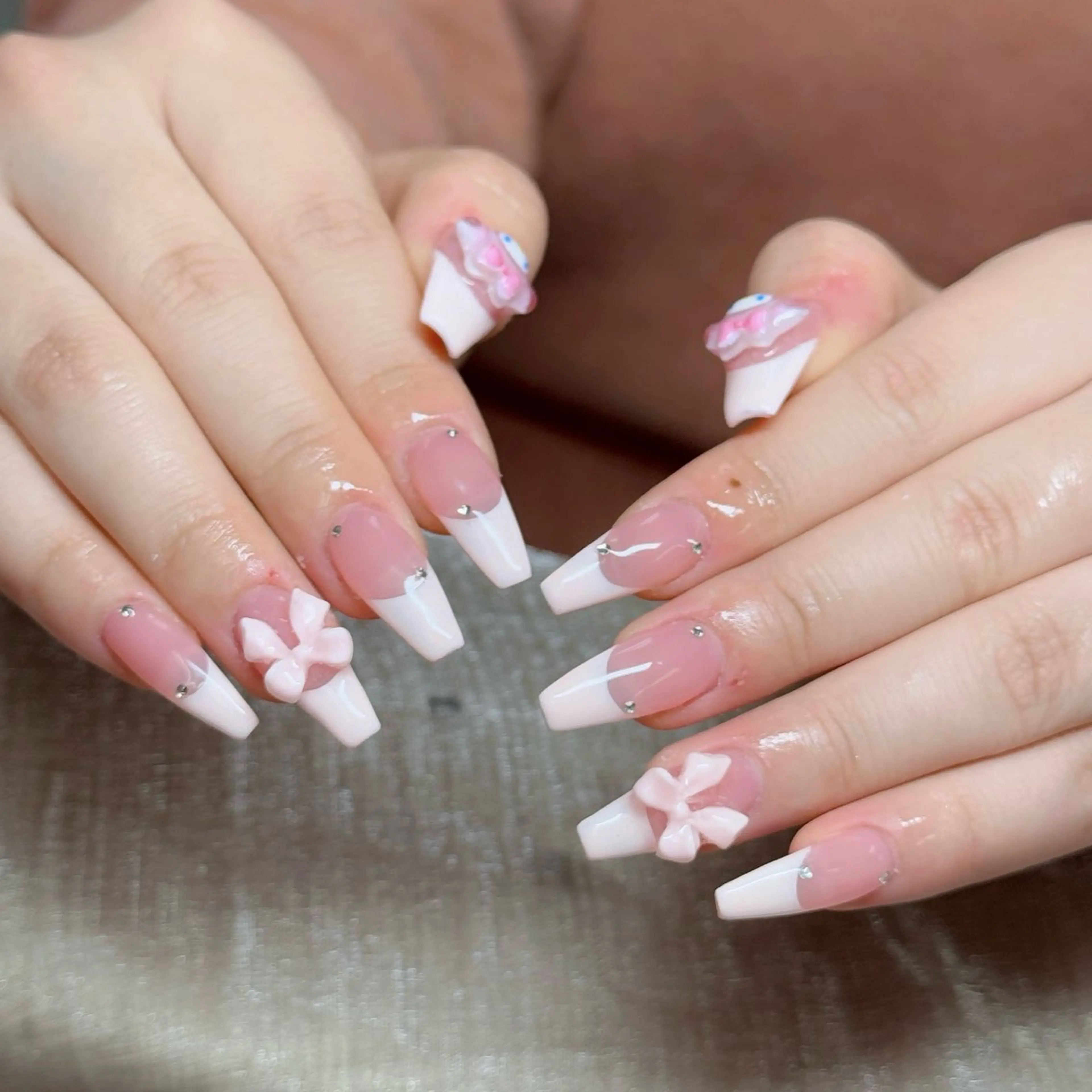 ［チップ長さ出し10本］フレンチネイル💅の写真