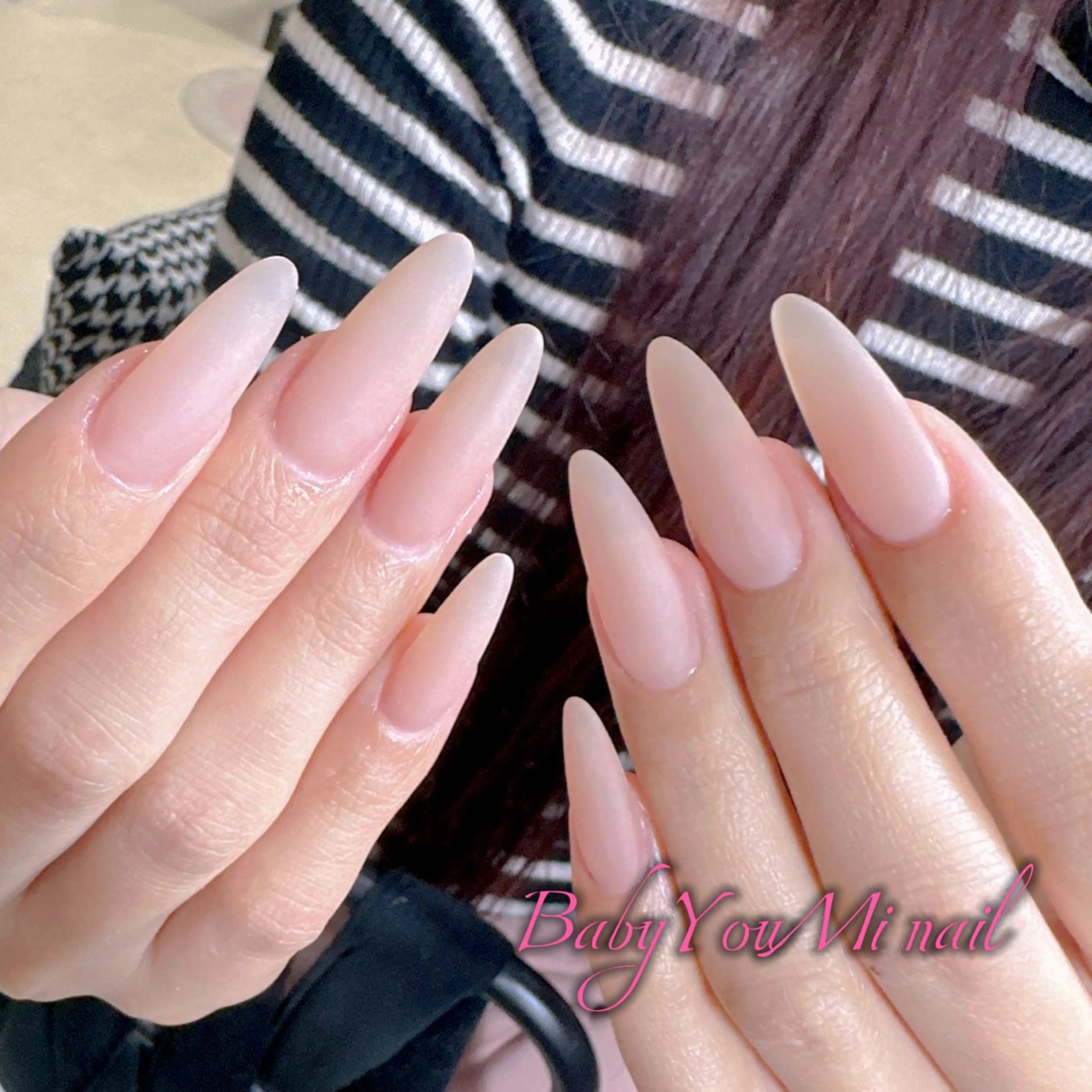 ネイル オーロラネイル フラワーネイル フットネイル フレンチネイル ジェルネイル ハンドネイル BabyYouMi ねねのネイルデザイン