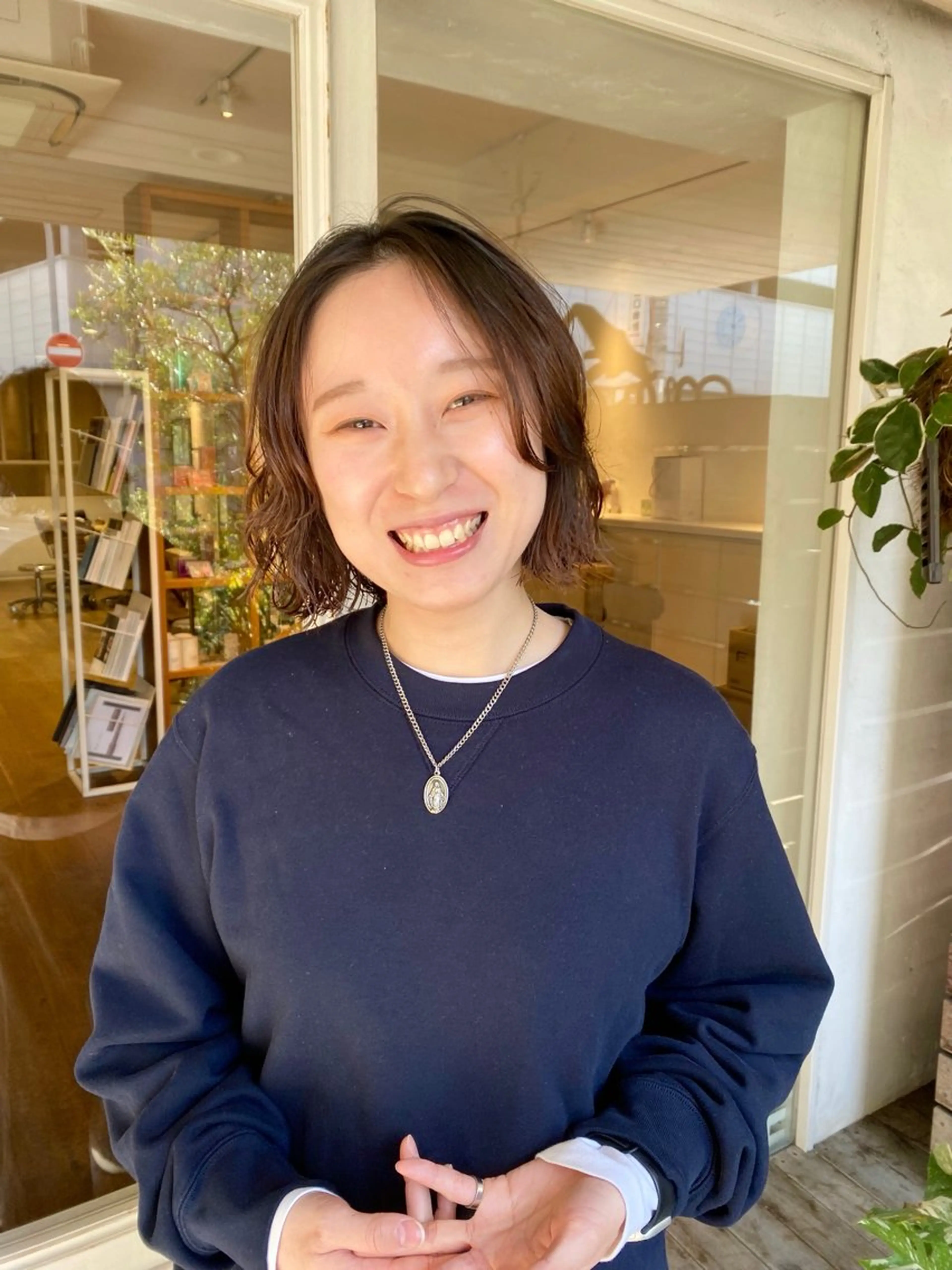 ショート パーマ カット パーマ トリートメント BELLA TOMOMIのヘアスタイル