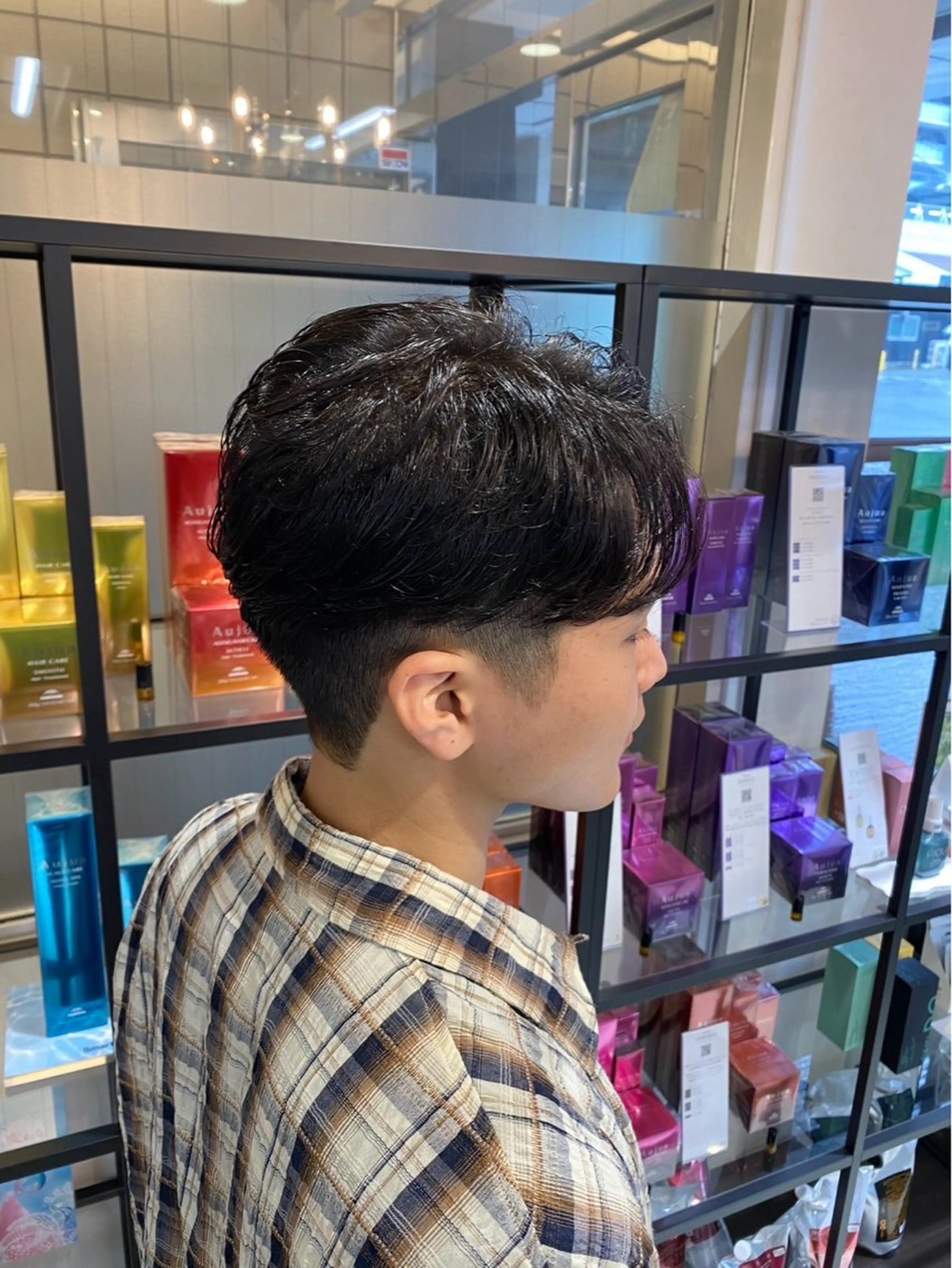 メンズカット＋ダウンパーマの写真