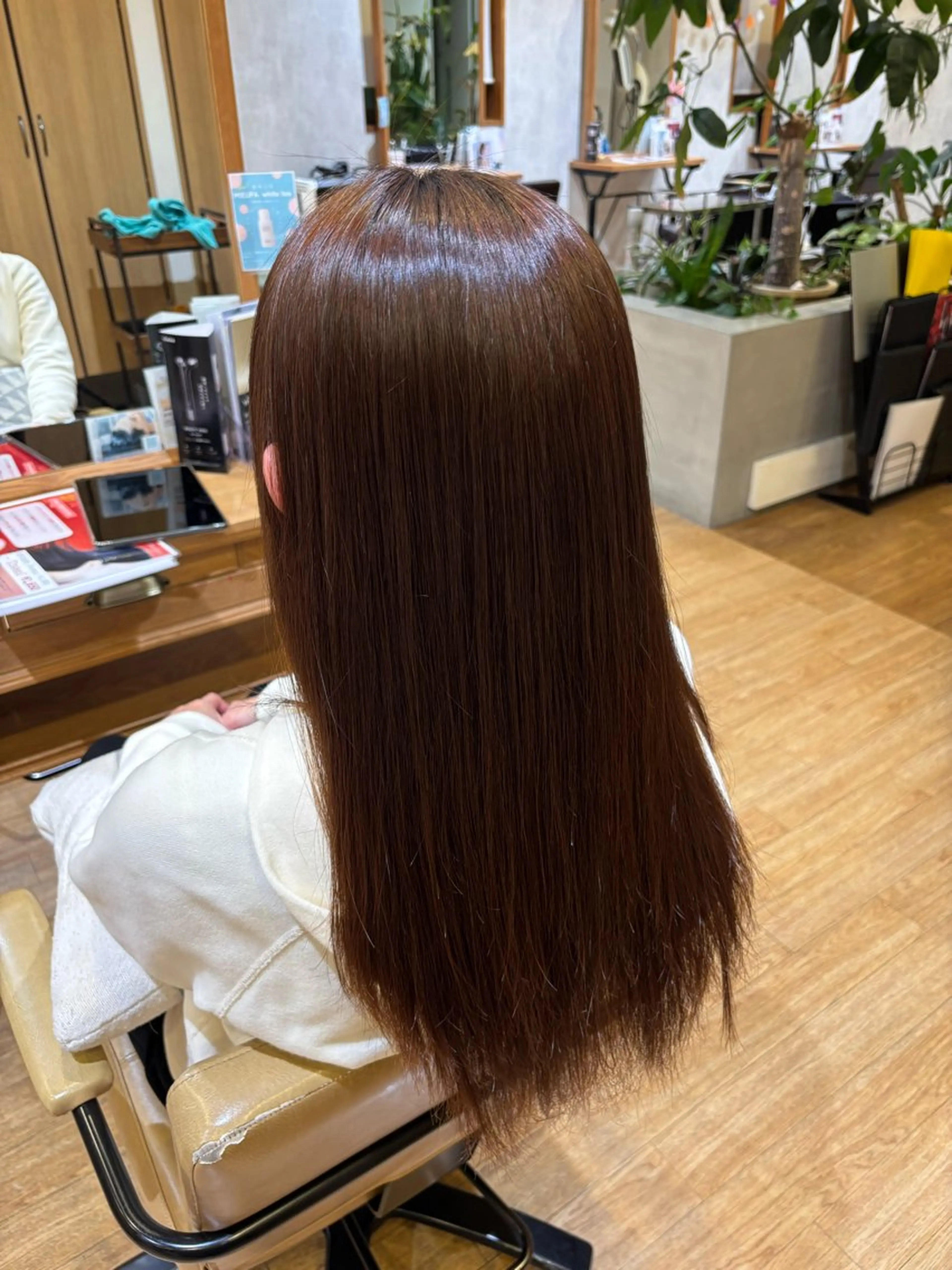 ロング 髪質改善 縮毛矯正 山口 恋のヘアスタイル