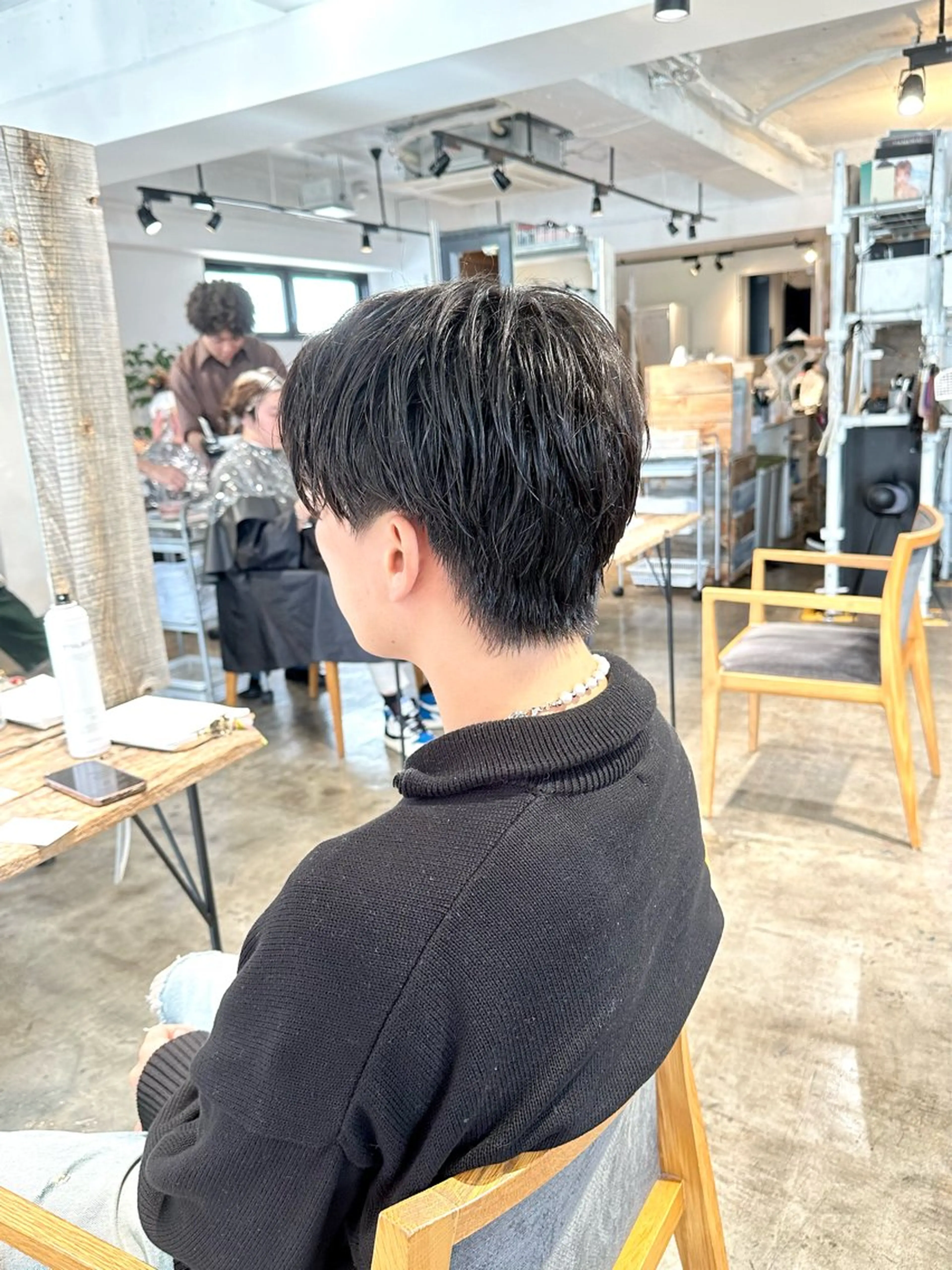 メンズ ビジネス センターパート メンズパーマ 刈り上げ カット 骨格補正施術/メンズ 専門美容師/YUYAのヘアスタイル