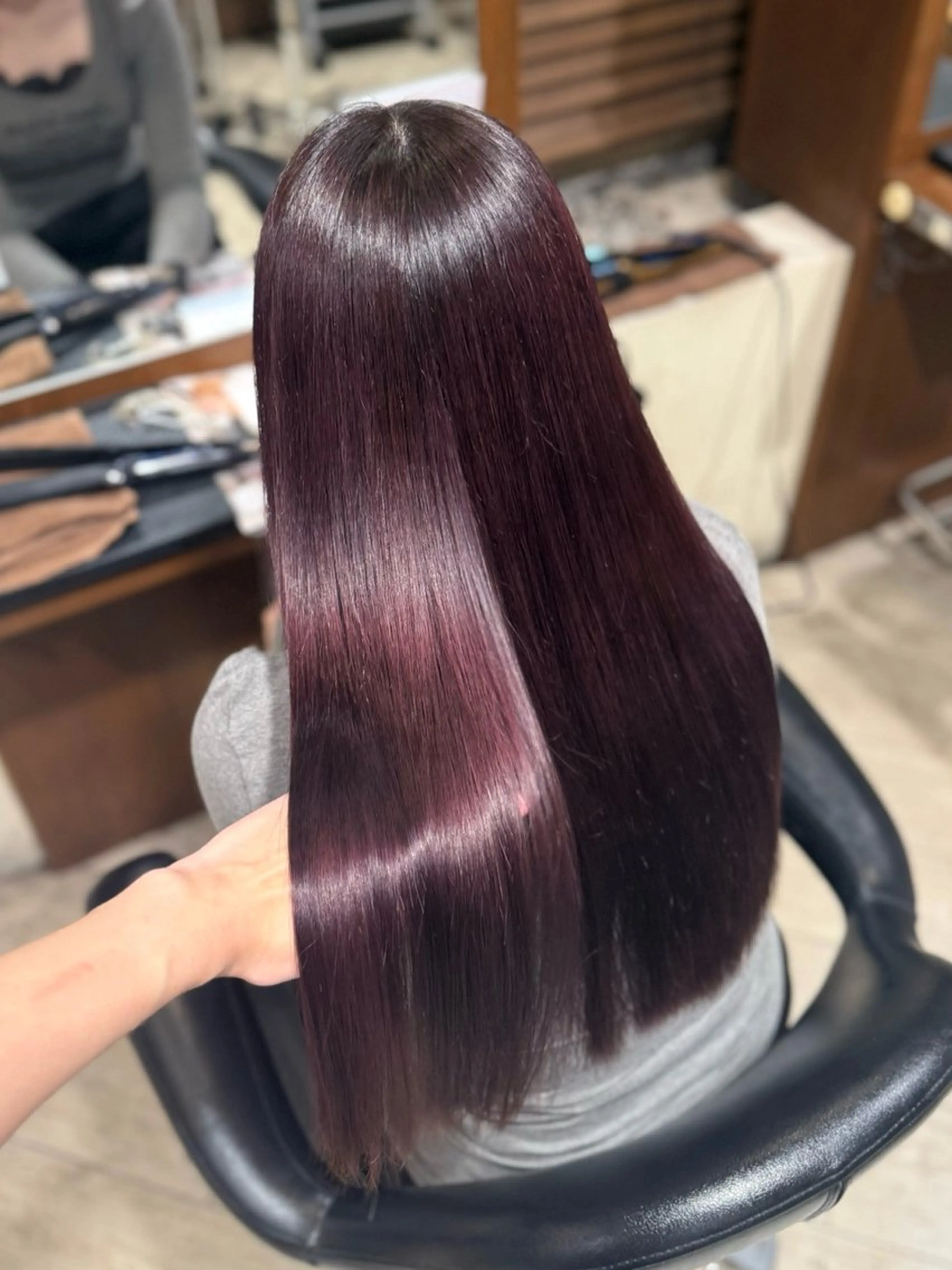 カラー イルミナカラー 髪質改善 Lee vita 上新庄所属・𐙚 ꜱᴀɴᴀ 𐙚のヘアスタイル