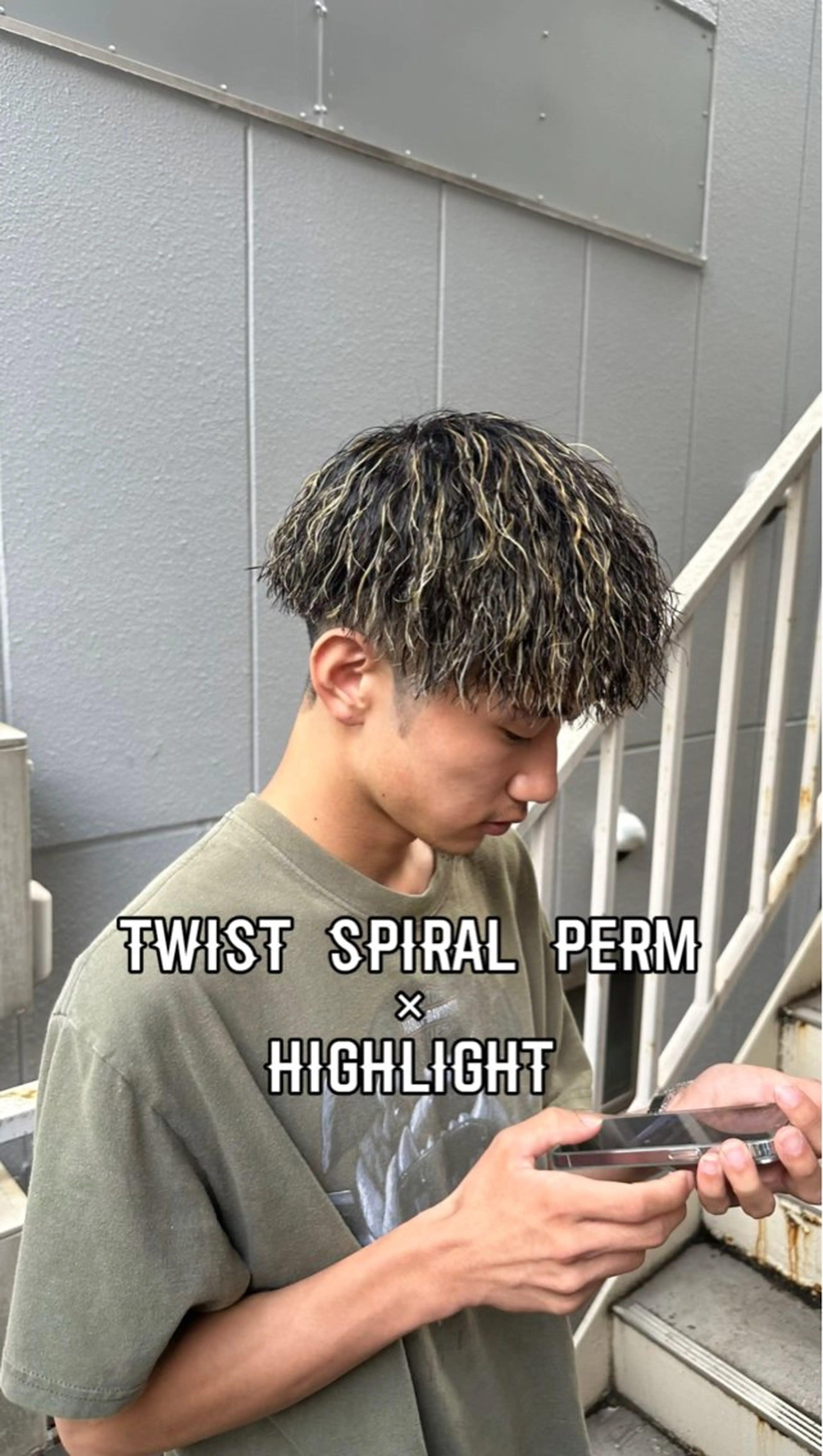 ショート カラー パーマ メンズ メンズパーマ パーマ職人 渡邊　優雅のヘアスタイル