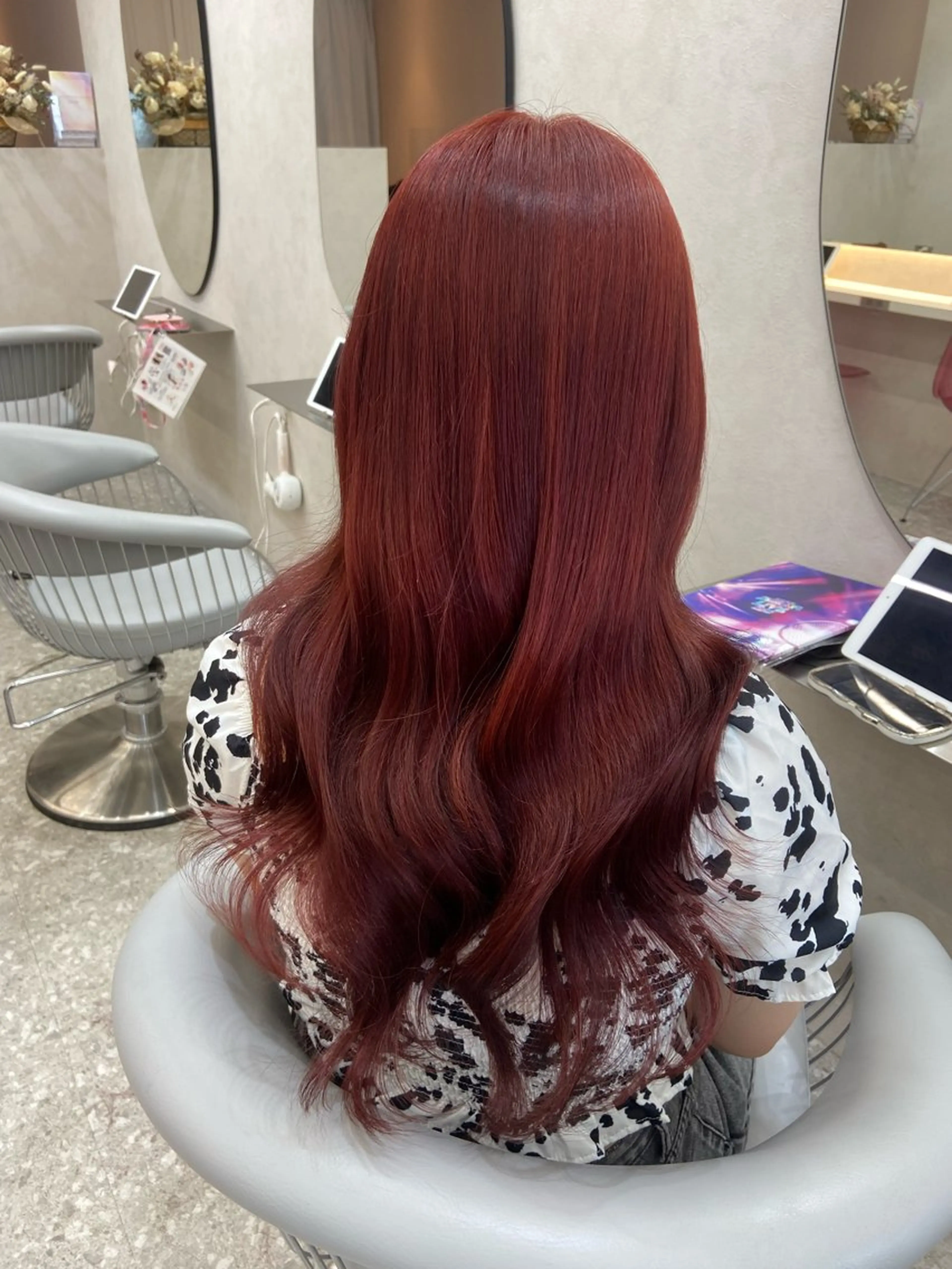 ロング カラー 新宿/韓国ヘア 中明度カラー/かやのヘアスタイル