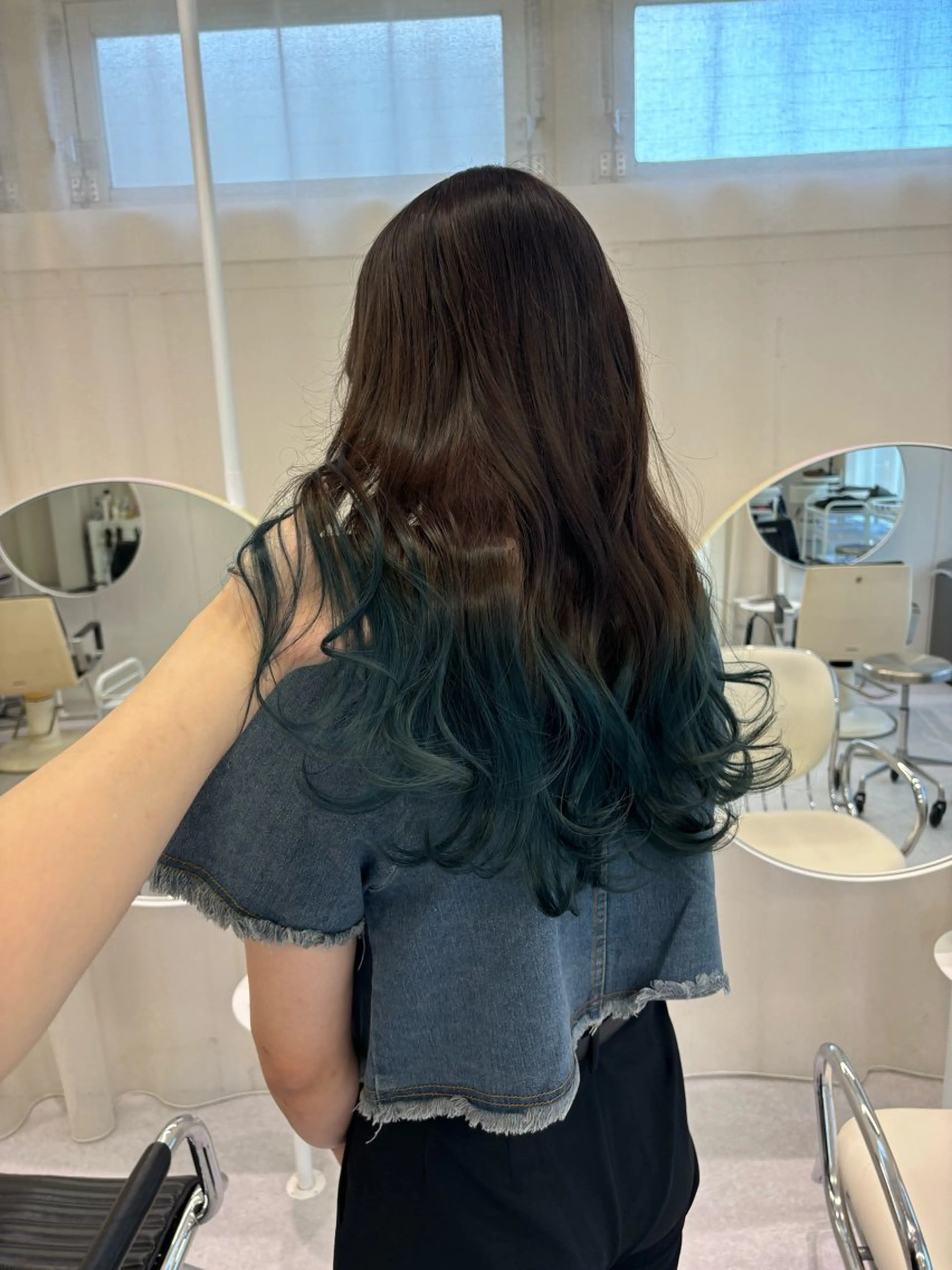 ロング ヘアカラー トリートメント 韓国レイヤー/ヘア カラー🎀ayamiのヘアスタイル