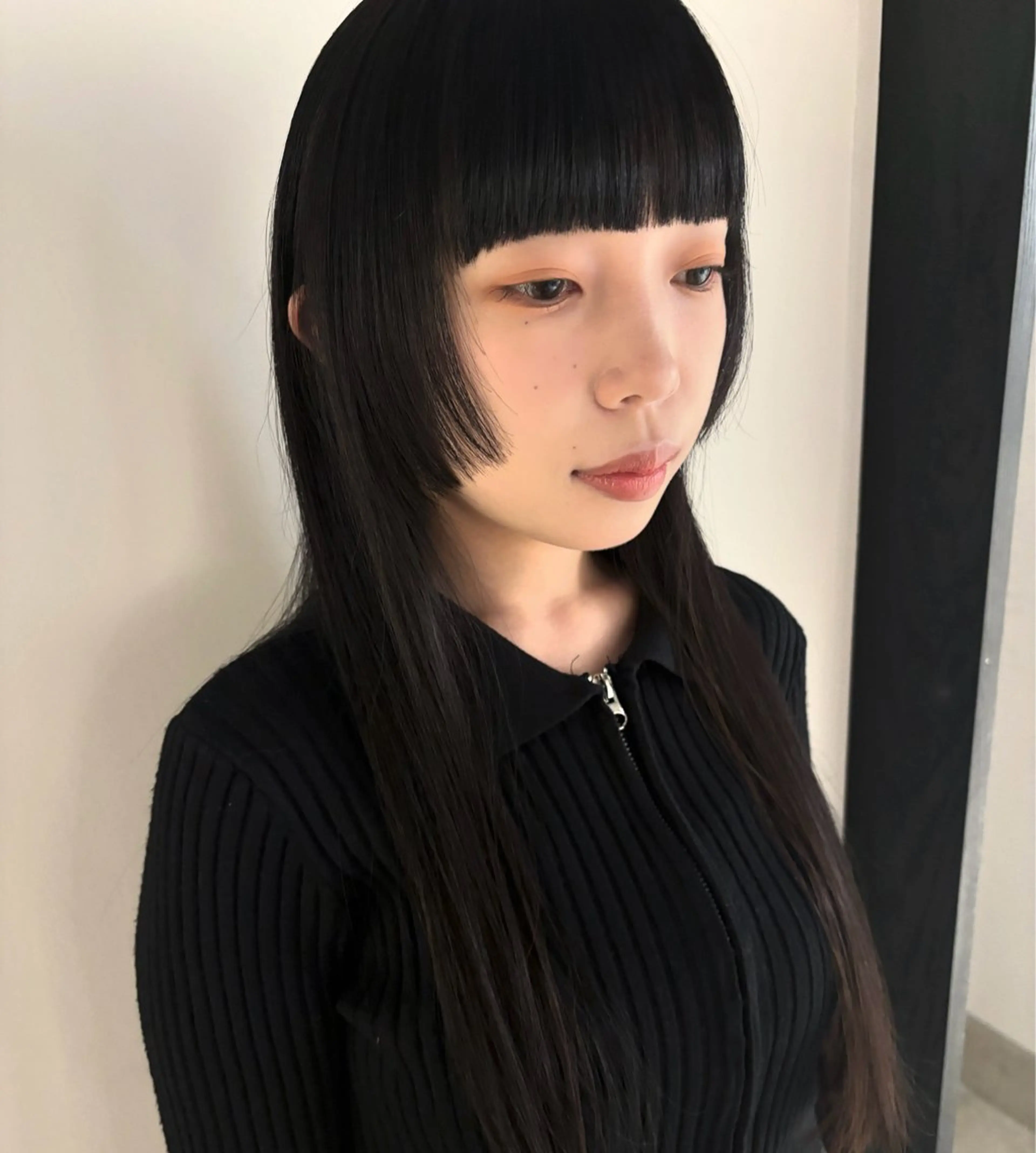 ロング 姫カット トリートメント ワイドバング カット ヘアカラー トリートメント やまもと さえのヘアスタイル