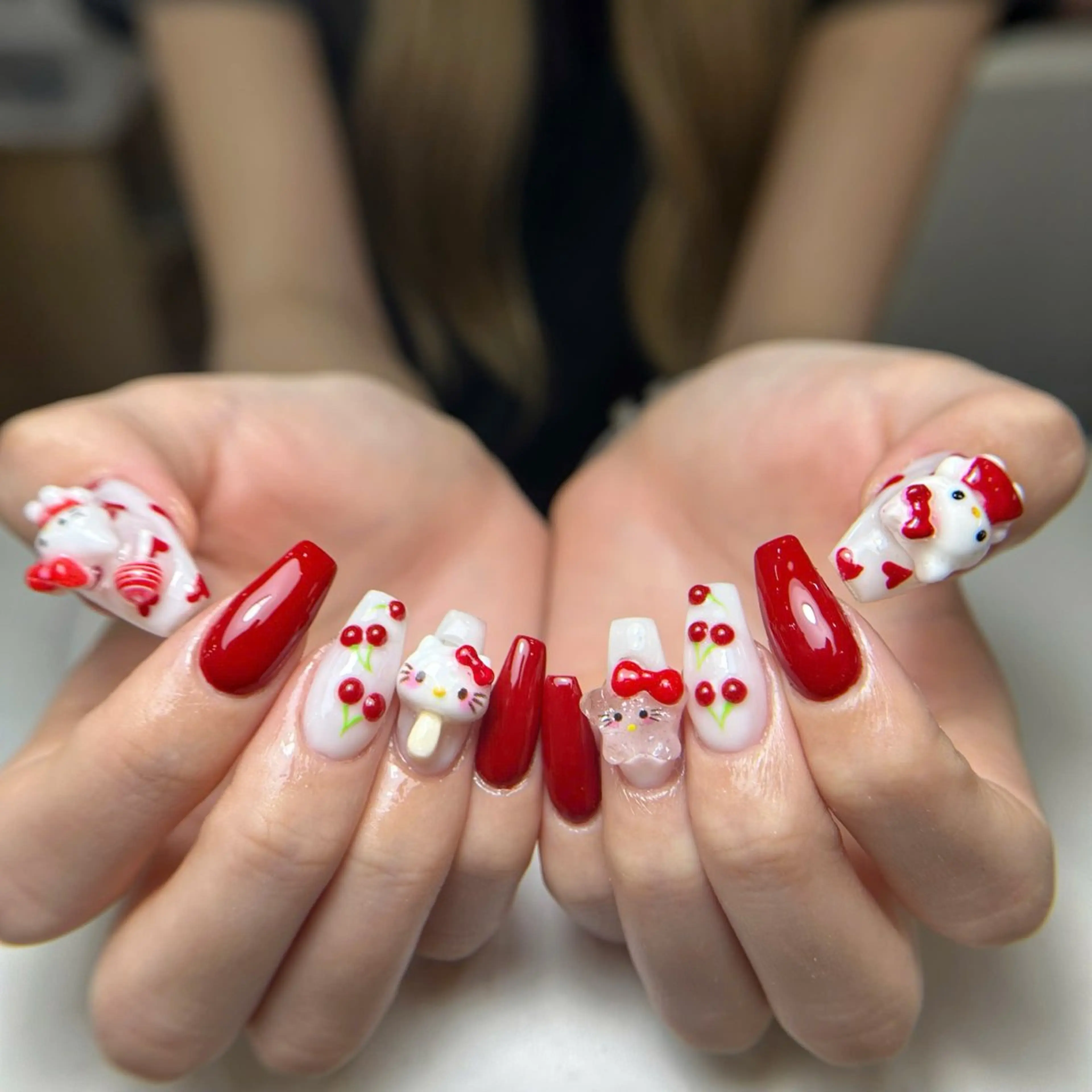 ネイル 長さ出し ジェルネイル 持ち込み オフィスネイル ワンカラーネイル ハンドネイル Michi_Nails_Salon所属・Michi Nail Staffのネイルデザイン