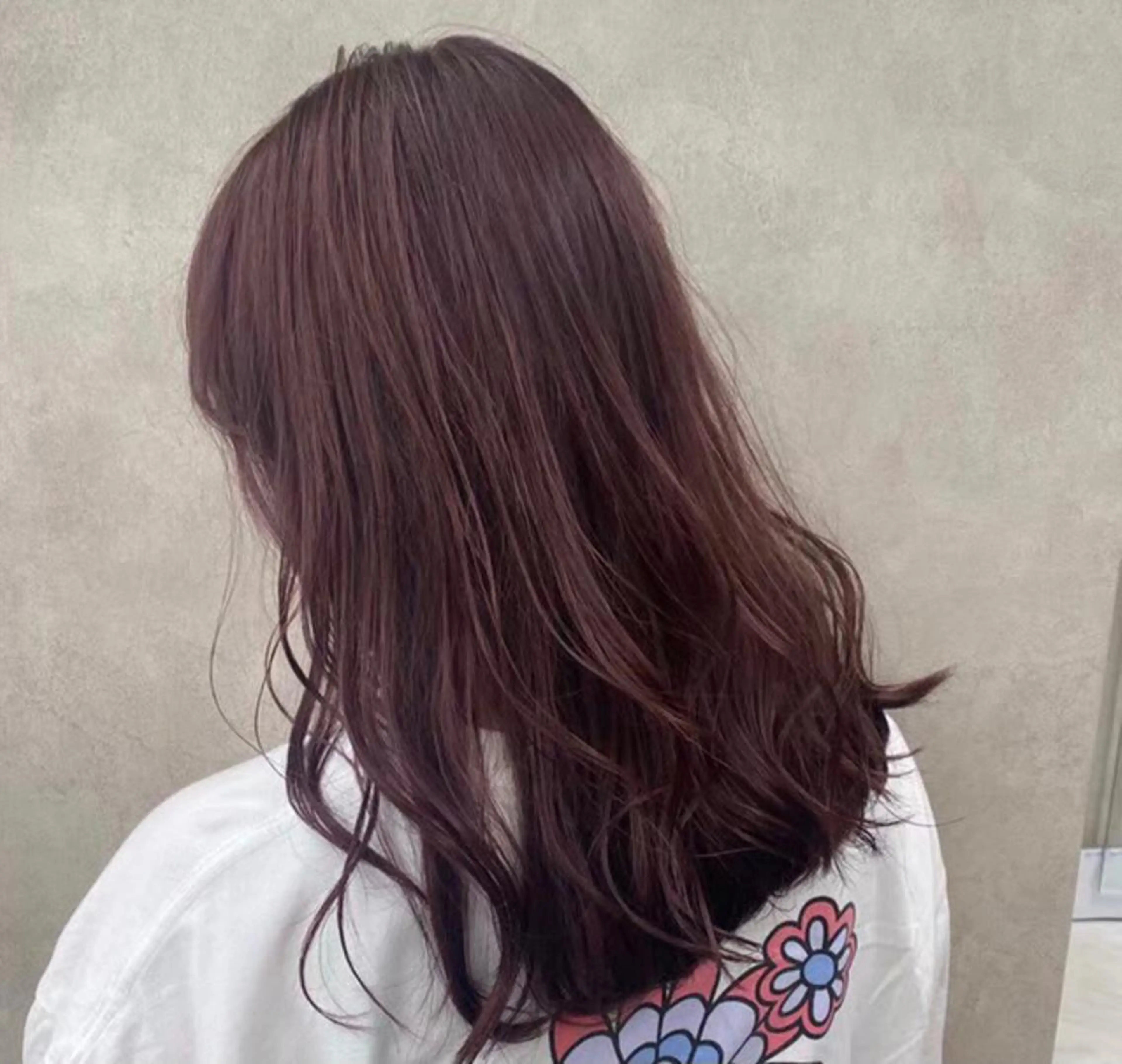 セミロング カラー ブリーチなし暖色 💗AKARI💗のヘアスタイル