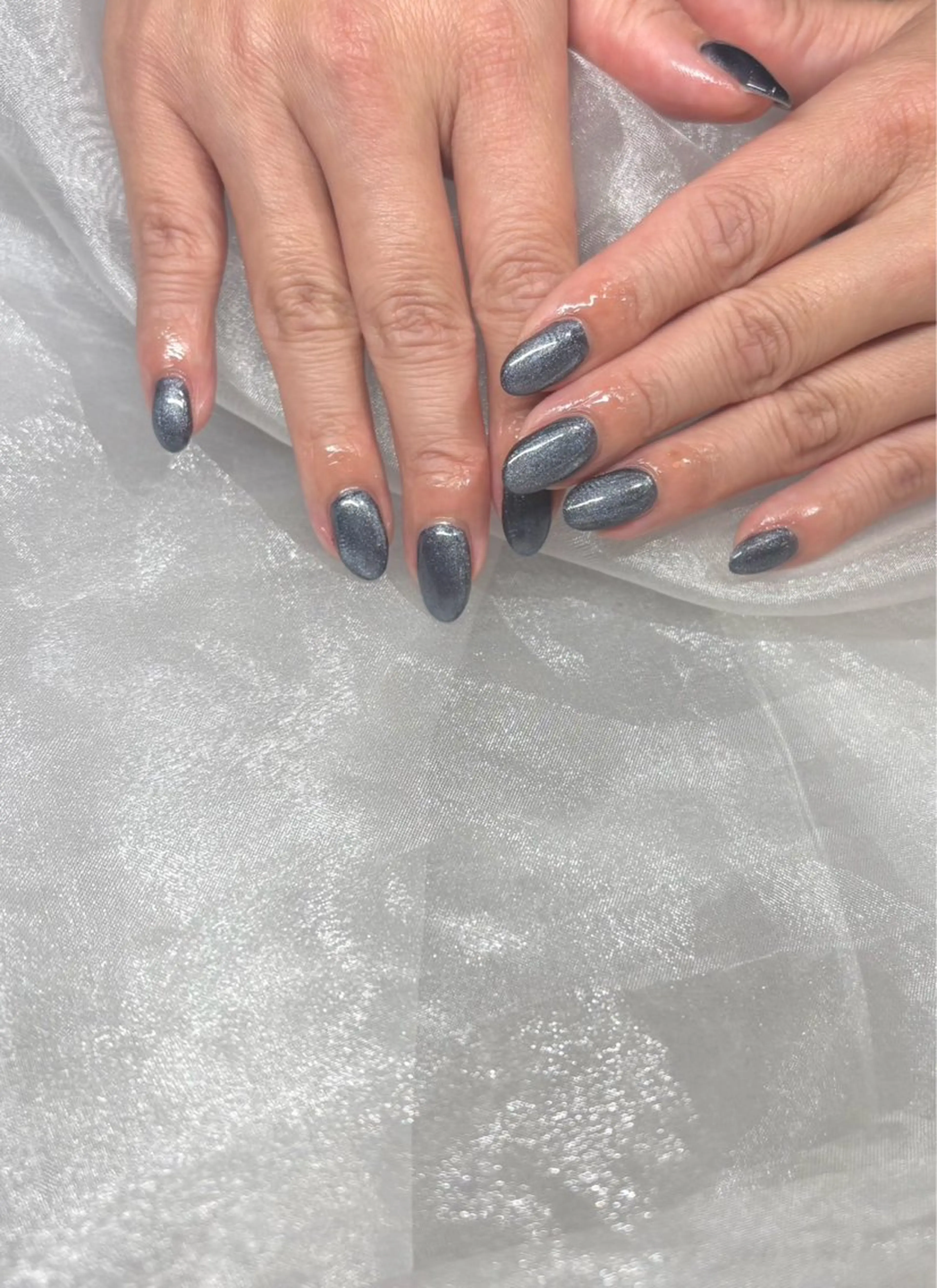 【Hand】うるうる♪マグネットネイル💜ご新規様オフ無料¥4,000→¥2,900の写真