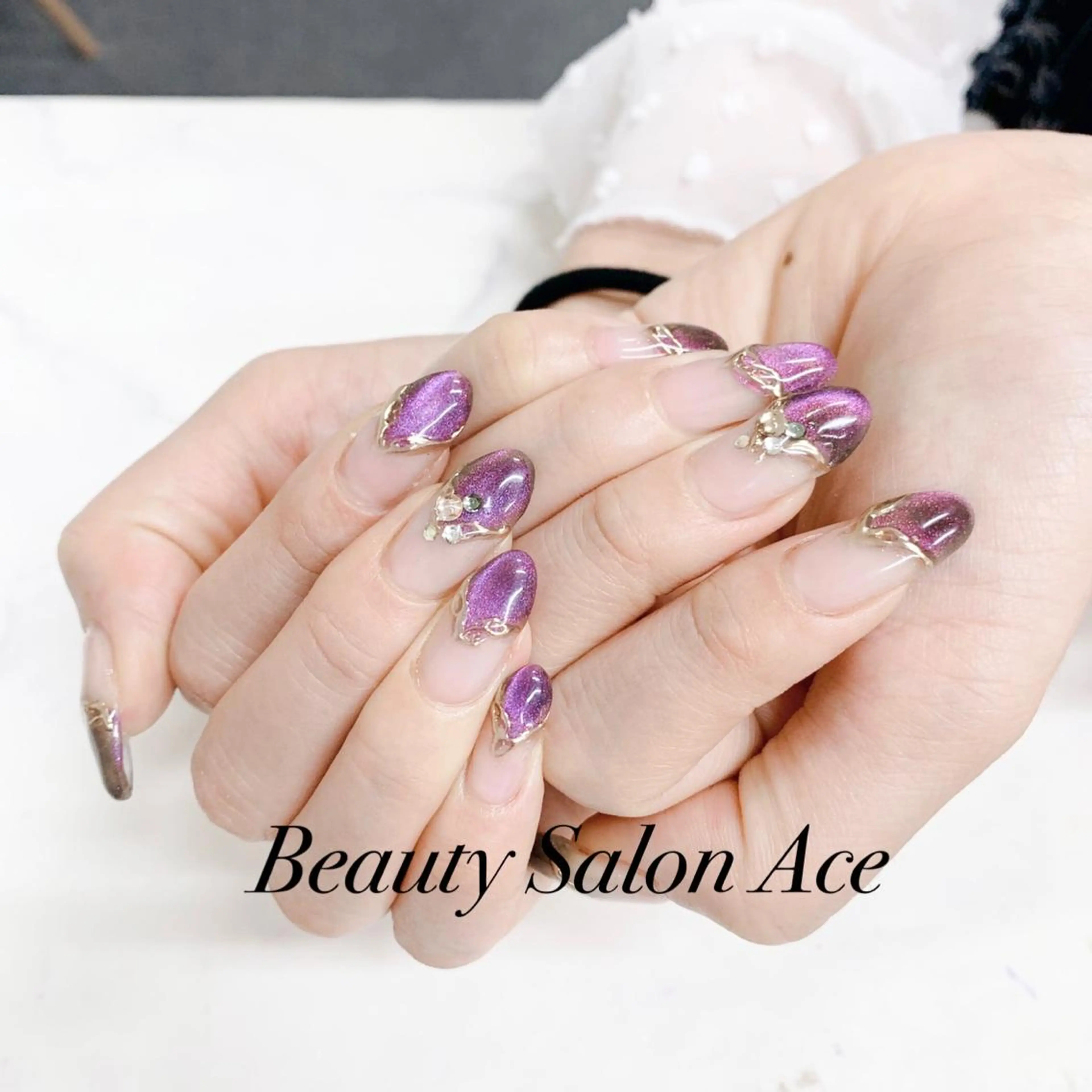ネイル メンズネイル ハンドネイル ハンドケア Beauty Salon Ace（ネイルサロン　エース）所属・池袋フィルイン Ace♡長さだしのネイルデザイン