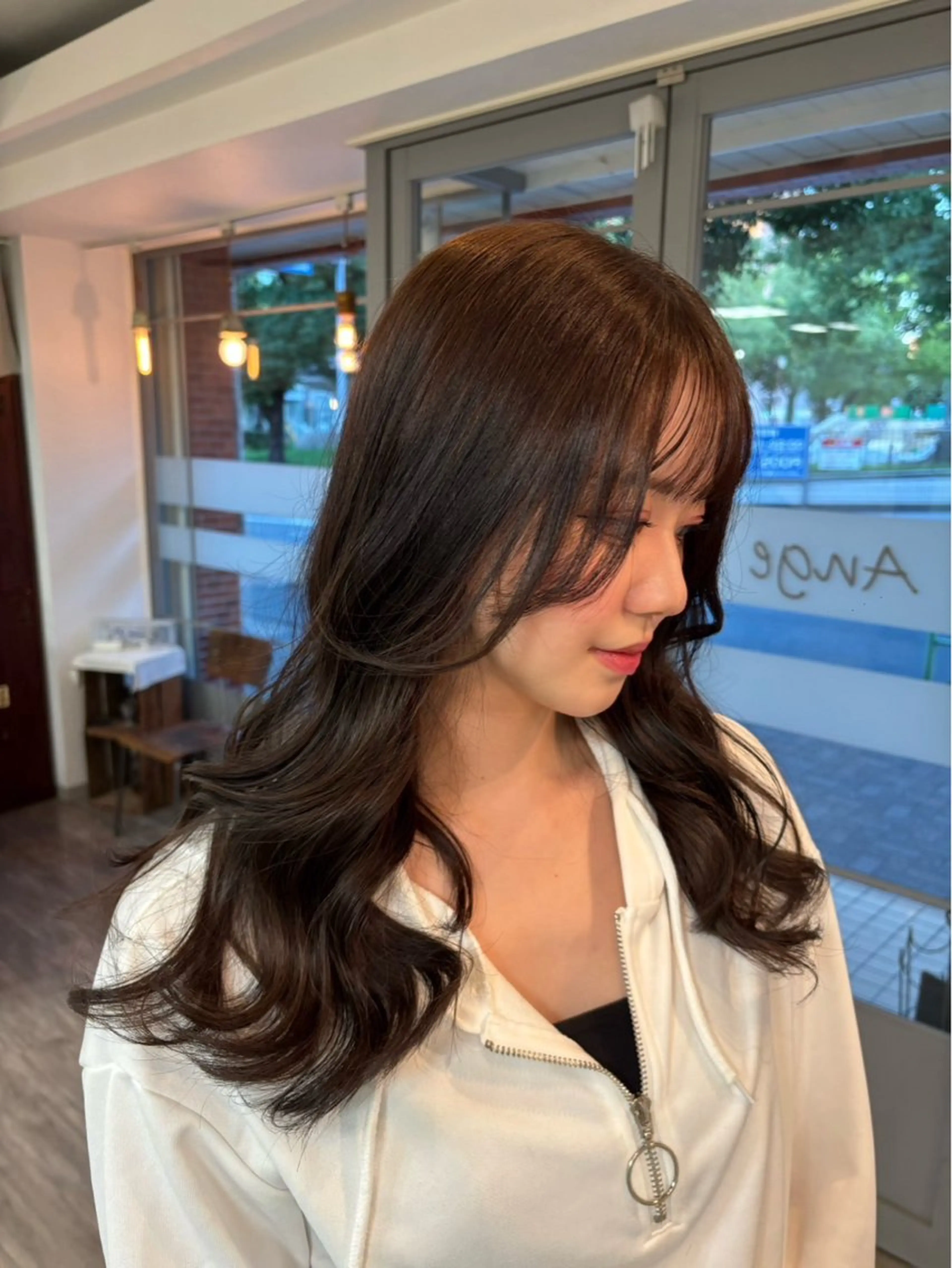 ロング ヘアカラー トリートメント 艶カラー🌷暖色 /yuukaのヘアスタイル