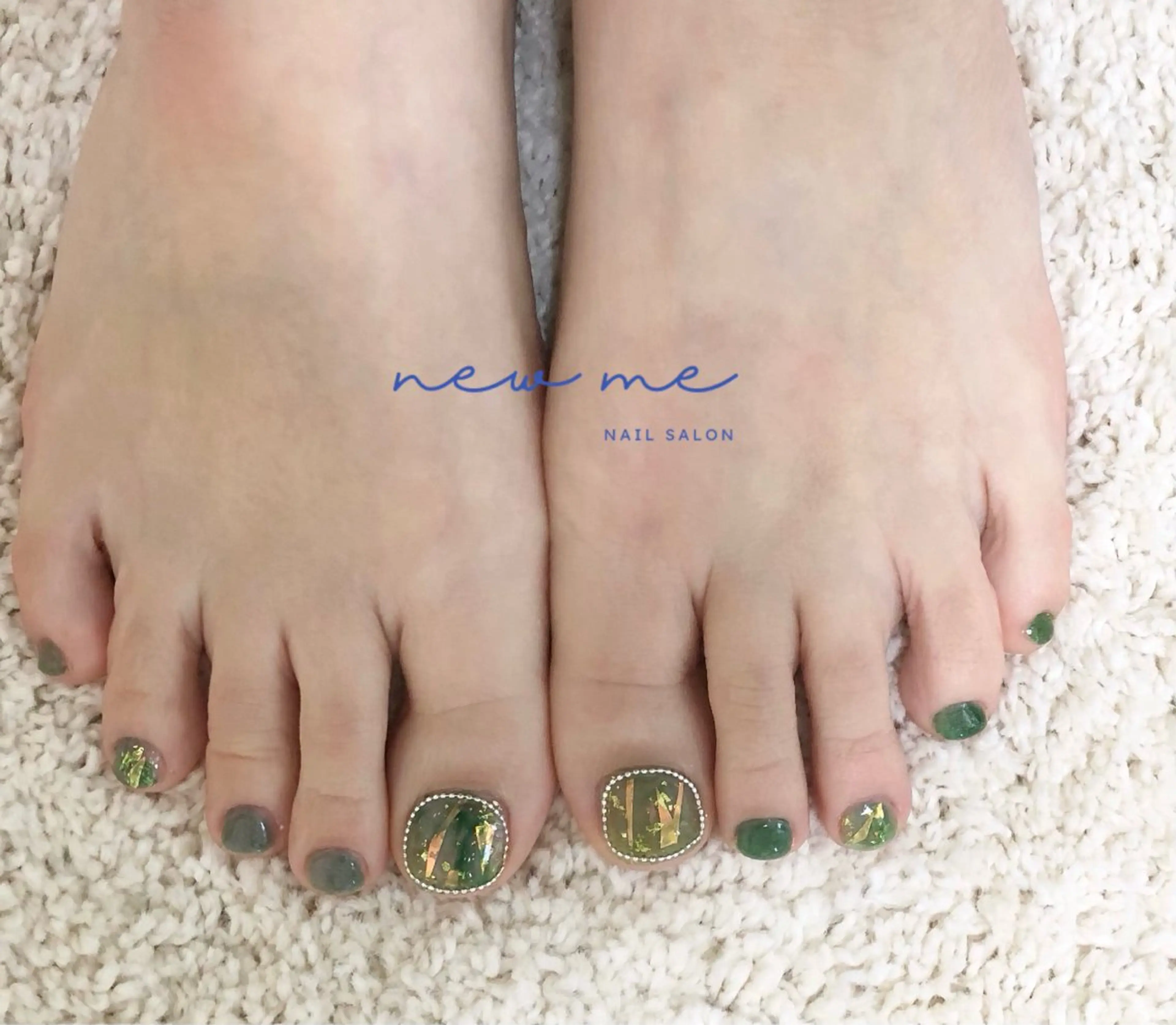 ネイル フットネイル フットネイル nailsalon New meのネイルデザイン