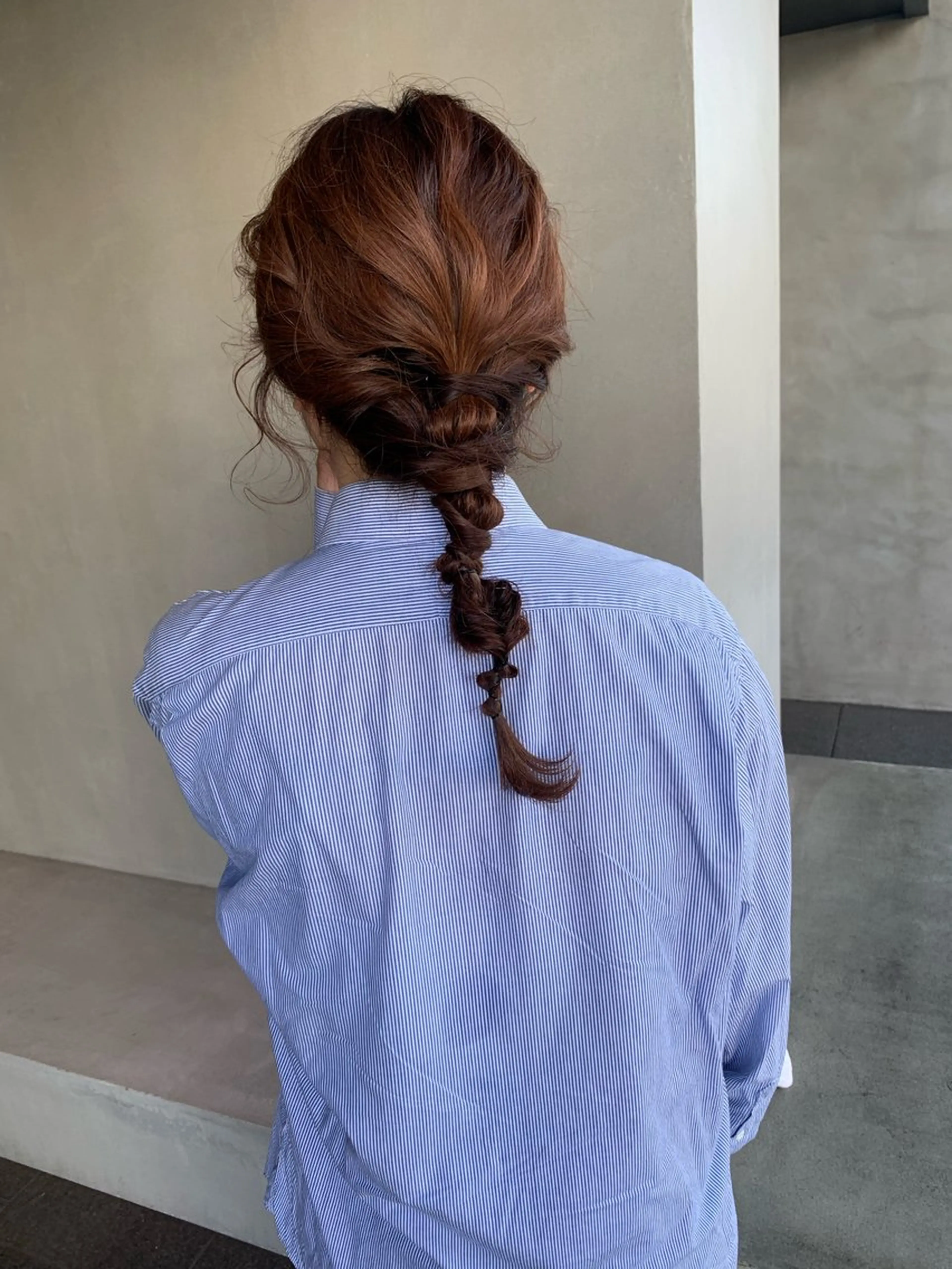 セミロング ヘアアレンジ ヘアセット ブリーチ/アレンジ 天満/chihiroのヘアスタイル