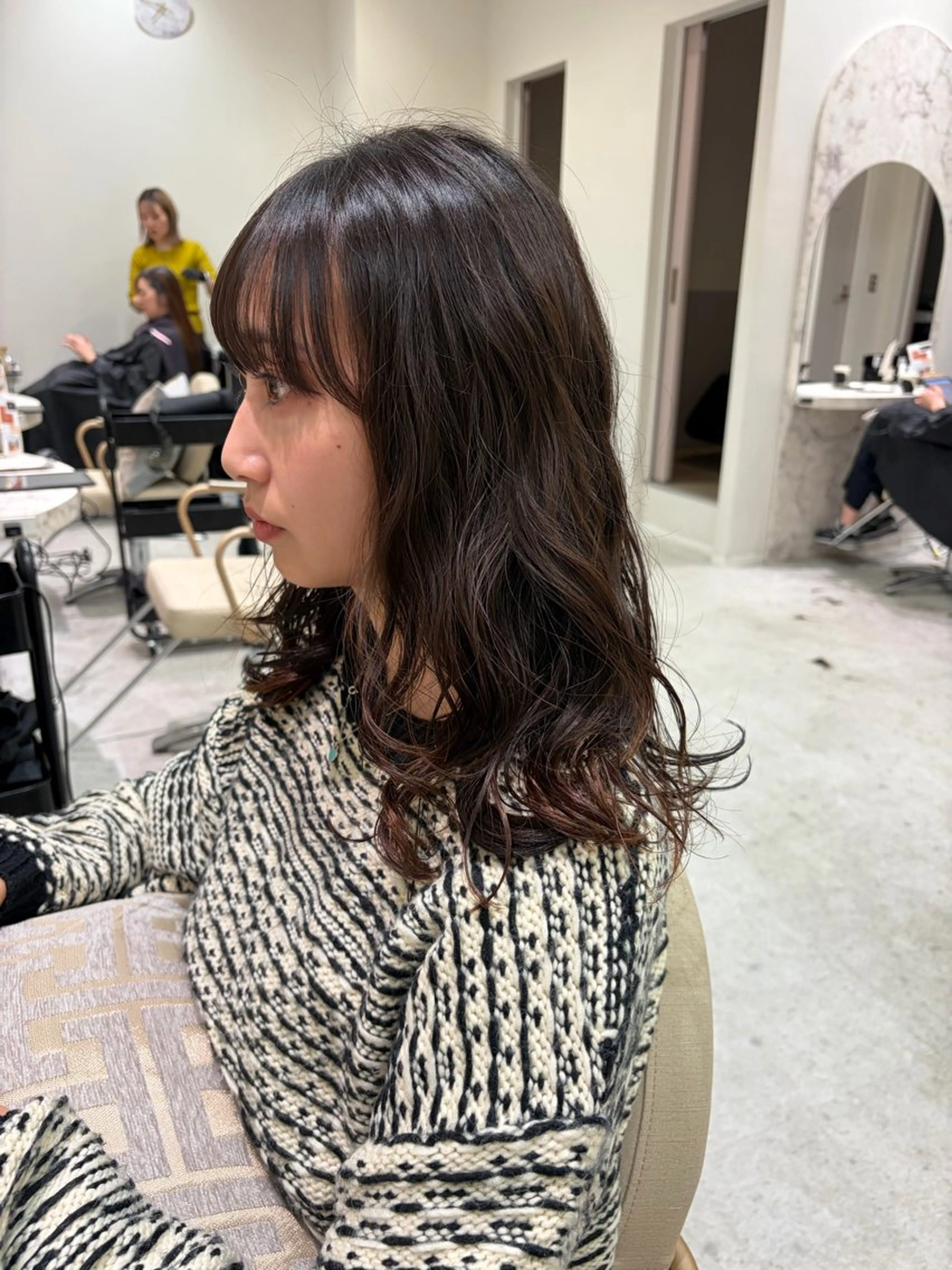 ミディアム パーマ ミディアムパーマ 銀座/個室sh台 クラチ🌿のヘアスタイル