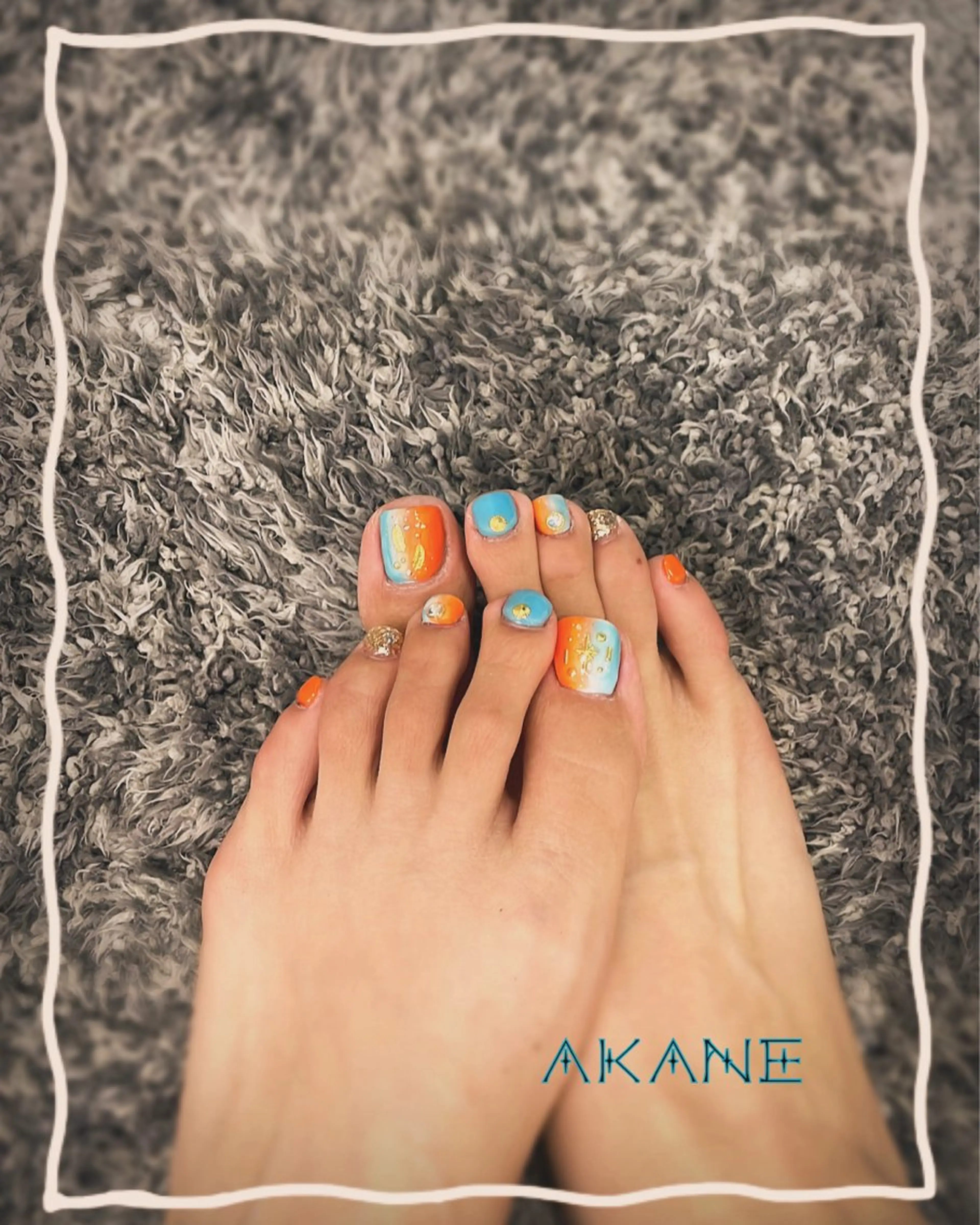 ネイル フットネイル Angeli⭐︎ AKANEのネイルデザイン