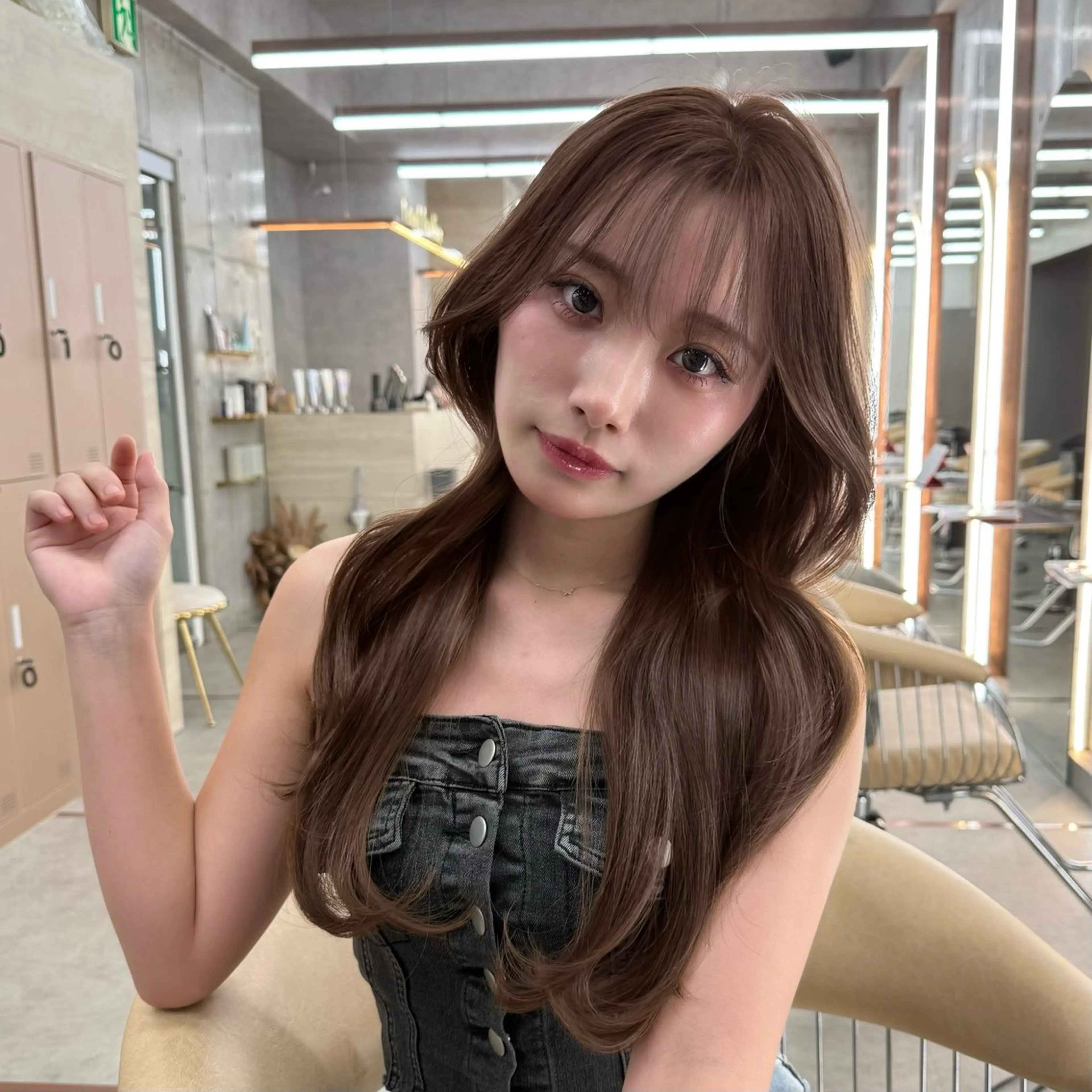 【💎9月限定】🇰🇷レイヤーカット+💕ワンカラー＋3step超音波アイロントリートメントの写真