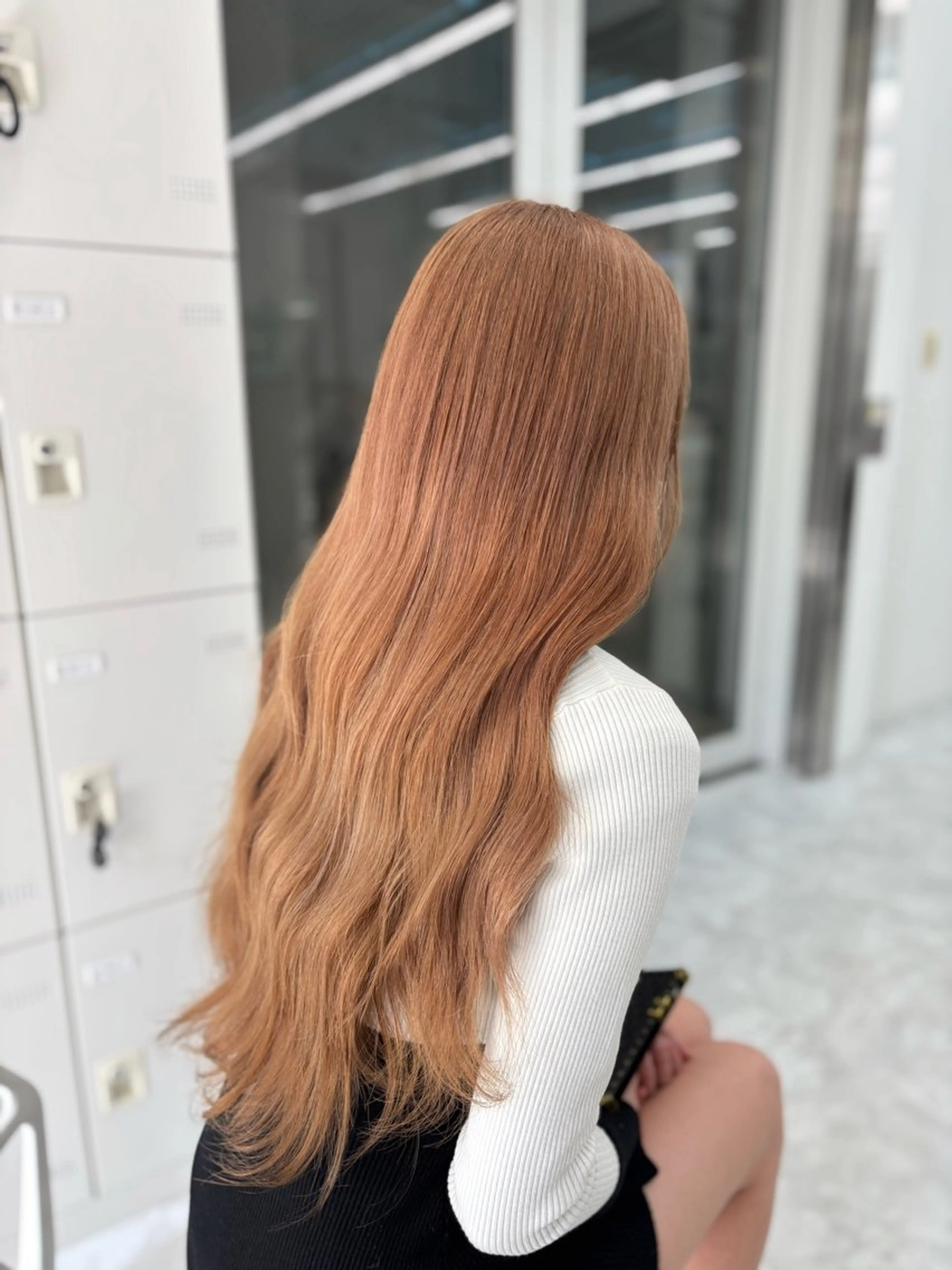 ロング カラー ヘアカラー ヘッドスパ ヘアセット 斗和🫧天神/ハイ トーン／透明感カラーのヘアスタイル
