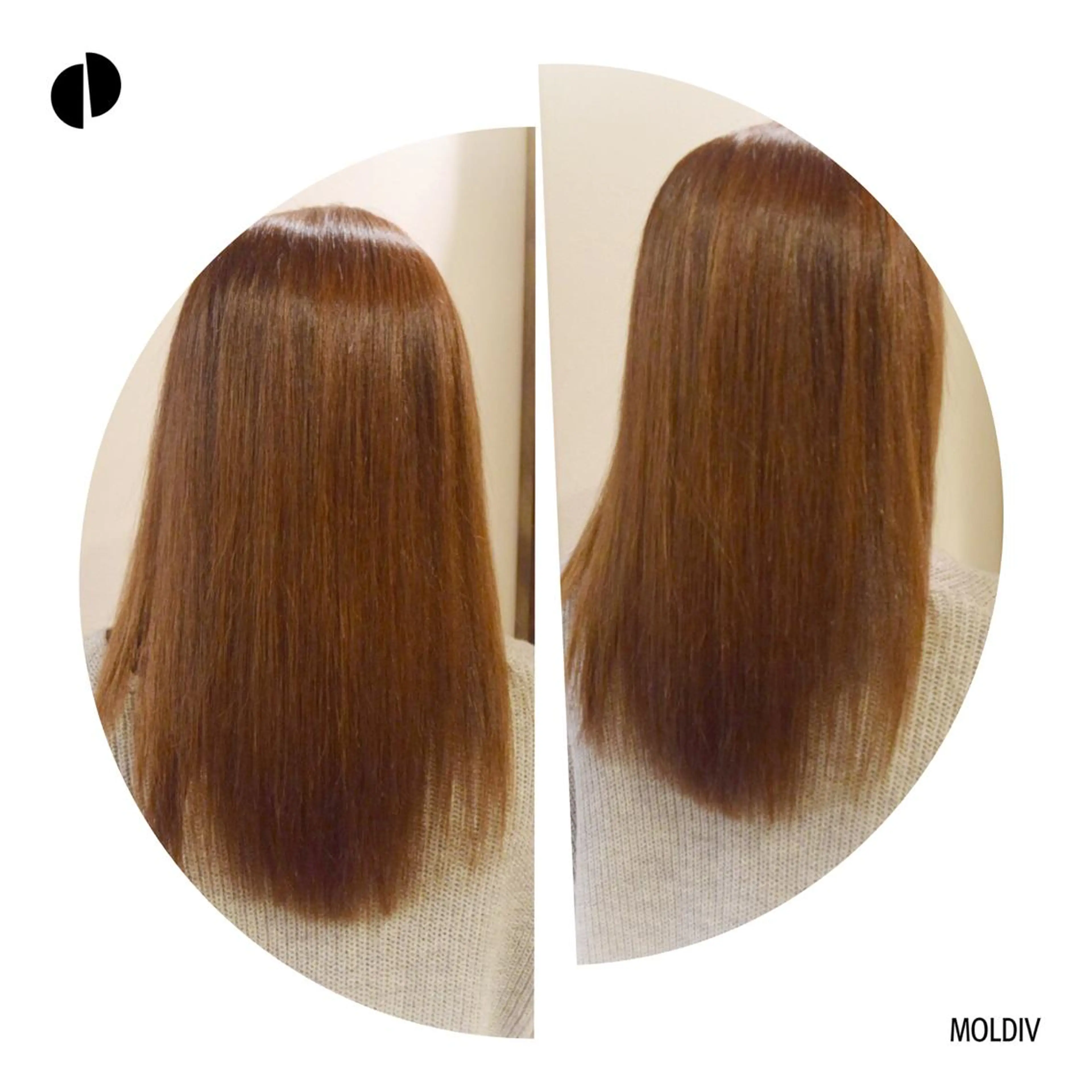 ミディアム セミロング カラー ハイトーンカラー オレンジ トリートメント ✨縮毛矯正✨髪質改善 ナカシマ ユミのヘアスタイル