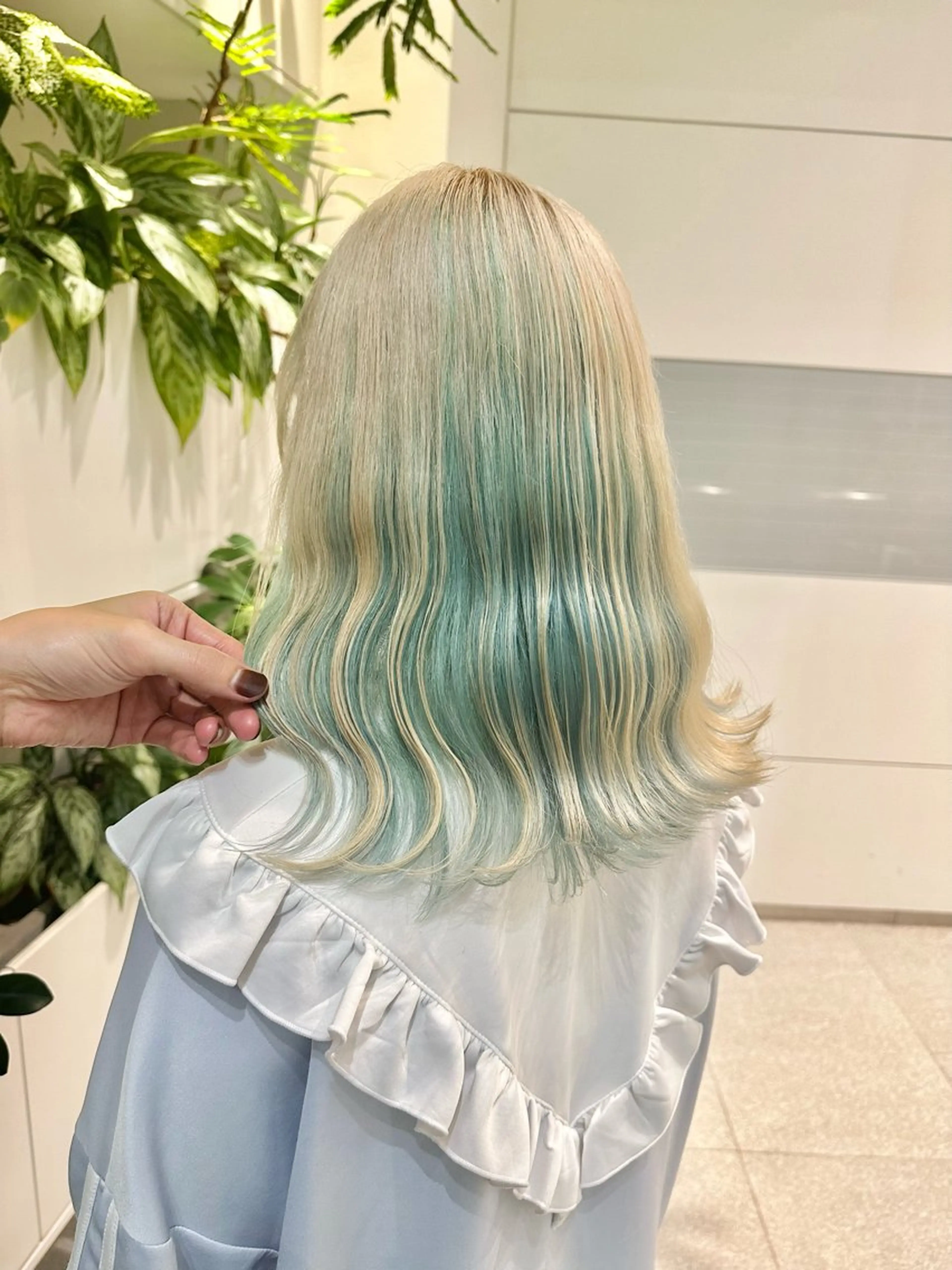 ミディアム ヘアカラー トリートメント 完全個室サロン💐 代表取締役💐梶谷のヘアスタイル