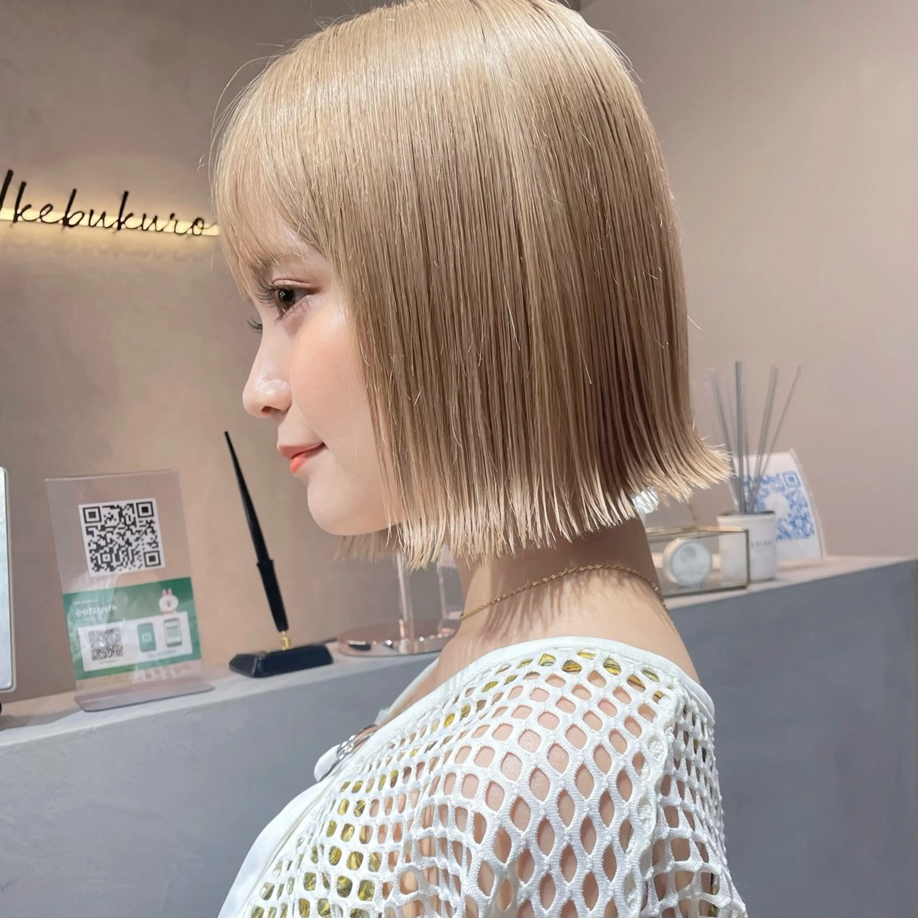 ショート ボブ オオクラ マオのヘアスタイル
