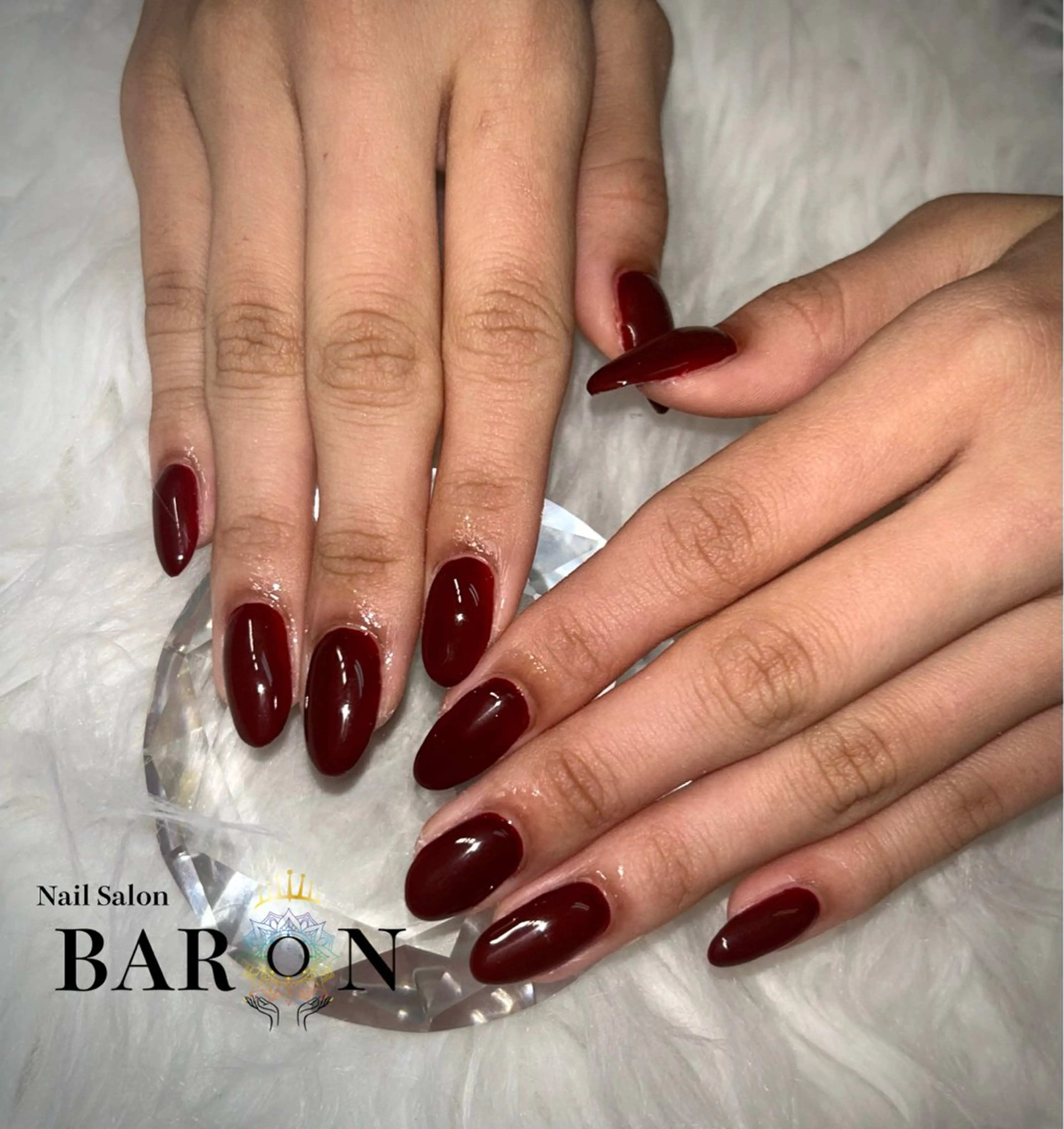 ネイル 赤色 BARON AIMIのネイルデザイン