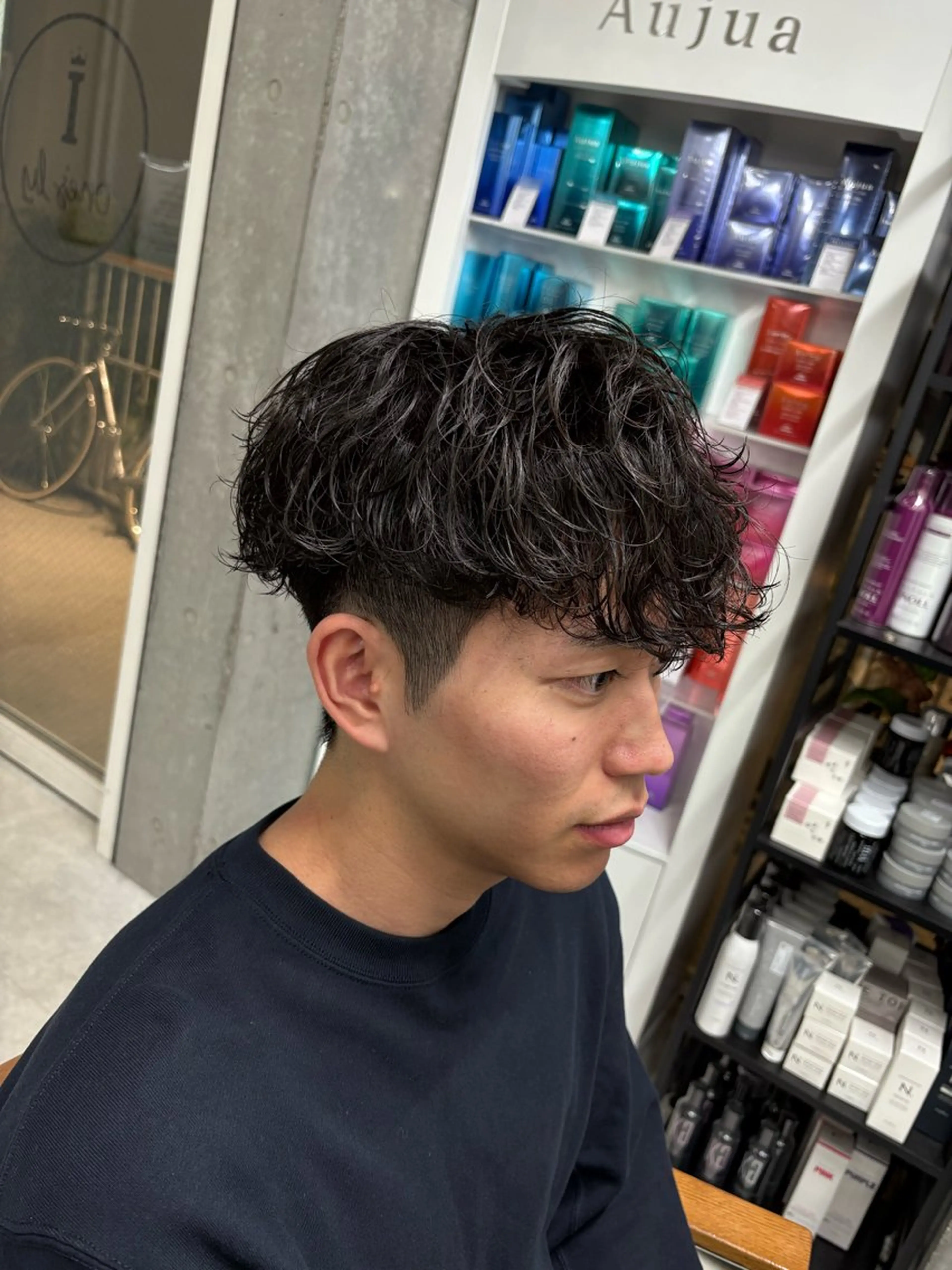 ショート パーマ メンズパーマ特化 園田　楓莉のヘアスタイル