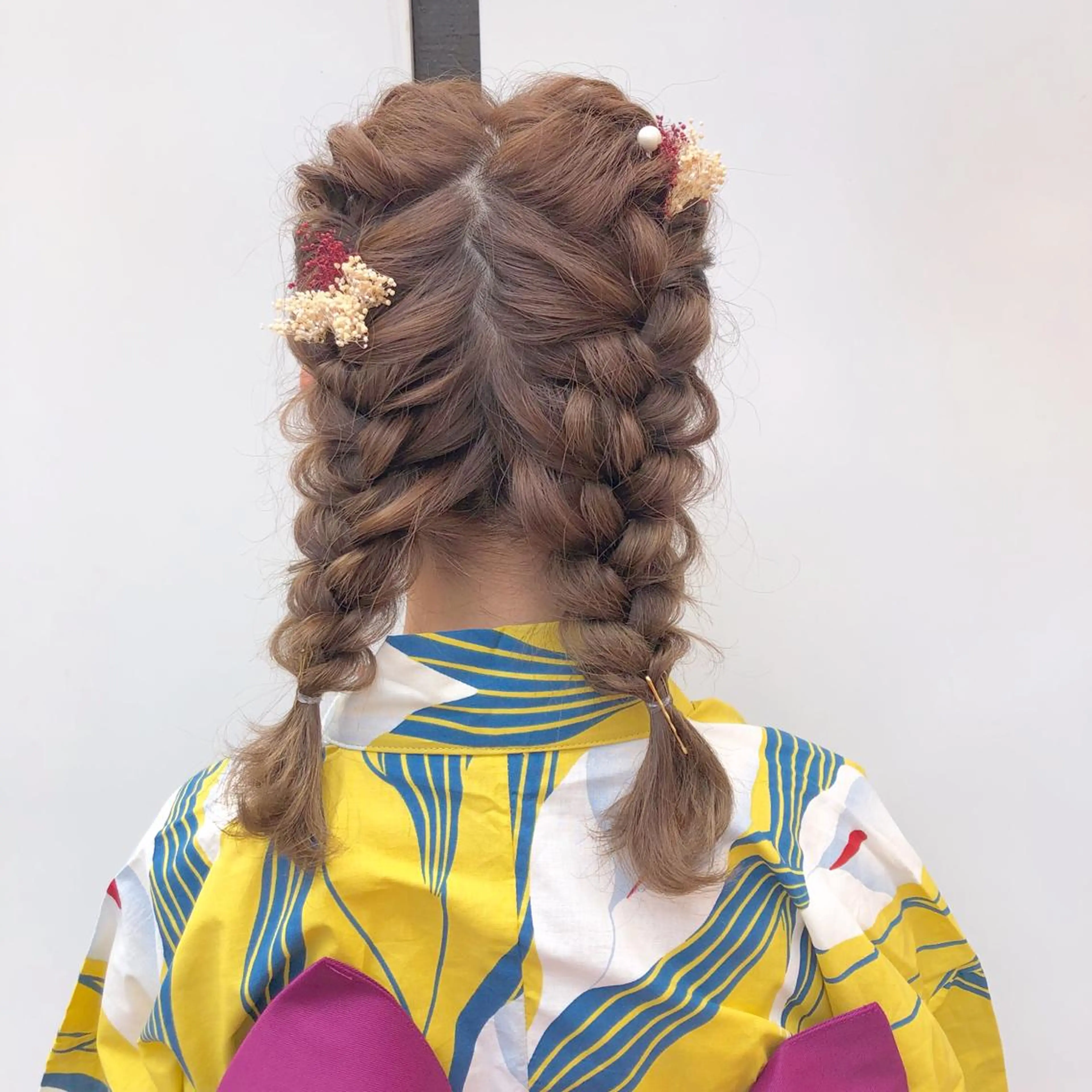 セミロング ヘアアレンジ 浴衣 ヘアセット レイヤーカット指名 No.1💖マユカのヘアスタイル