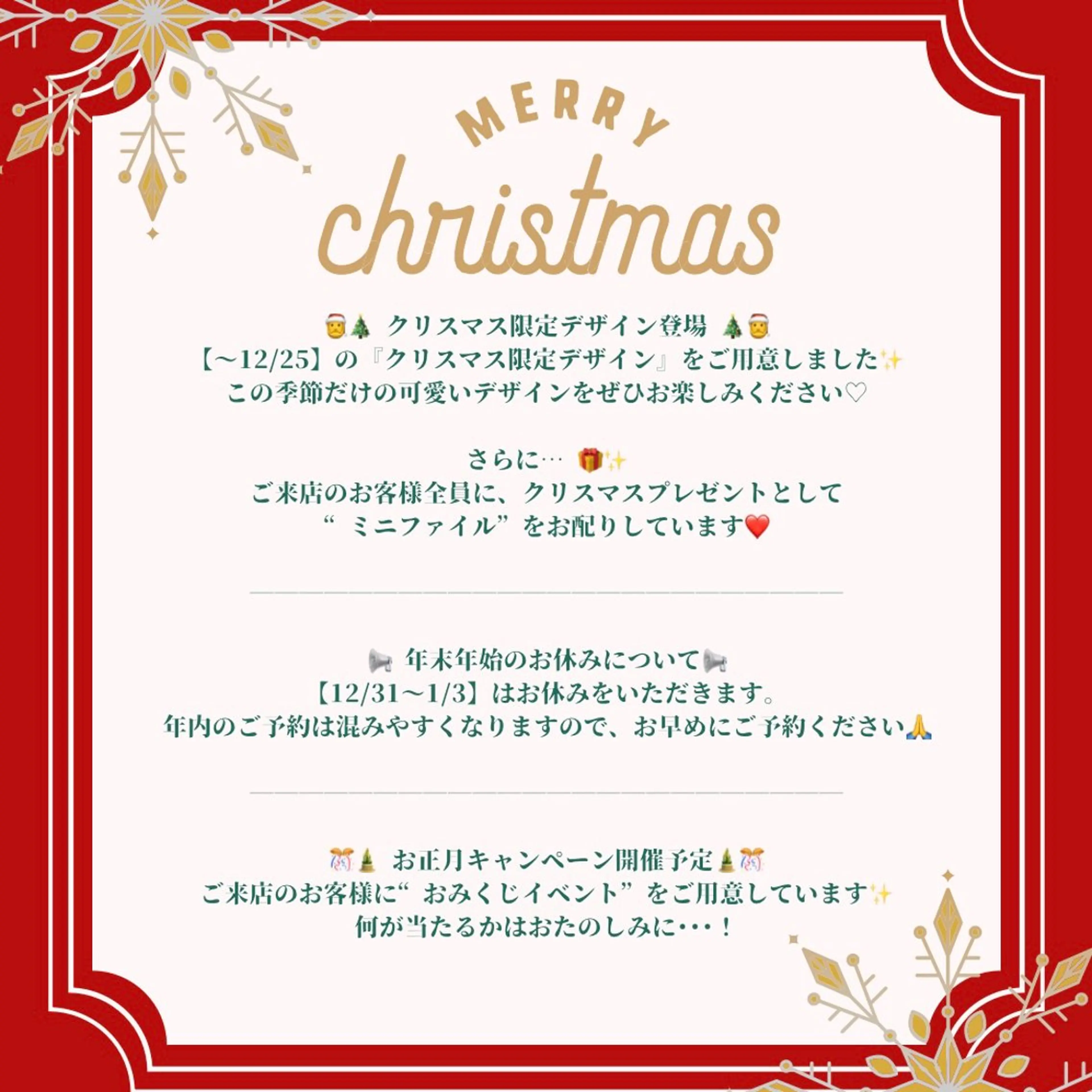 ネイル 冬ネイル クリスマス WISTERIA hayamiのネイルデザイン