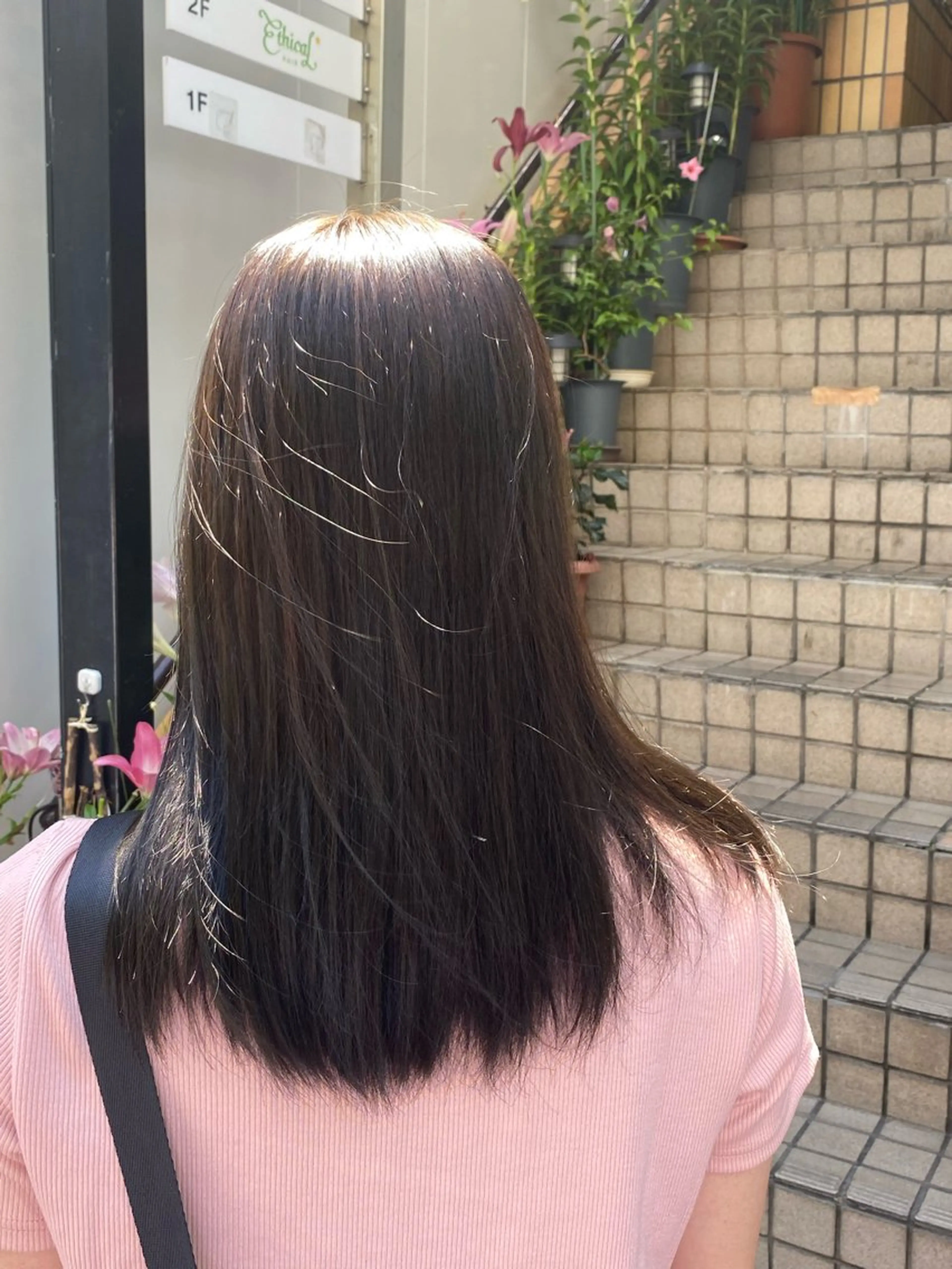 セミロング カラー メンズ特化 エシカル　松原大将のヘアスタイル