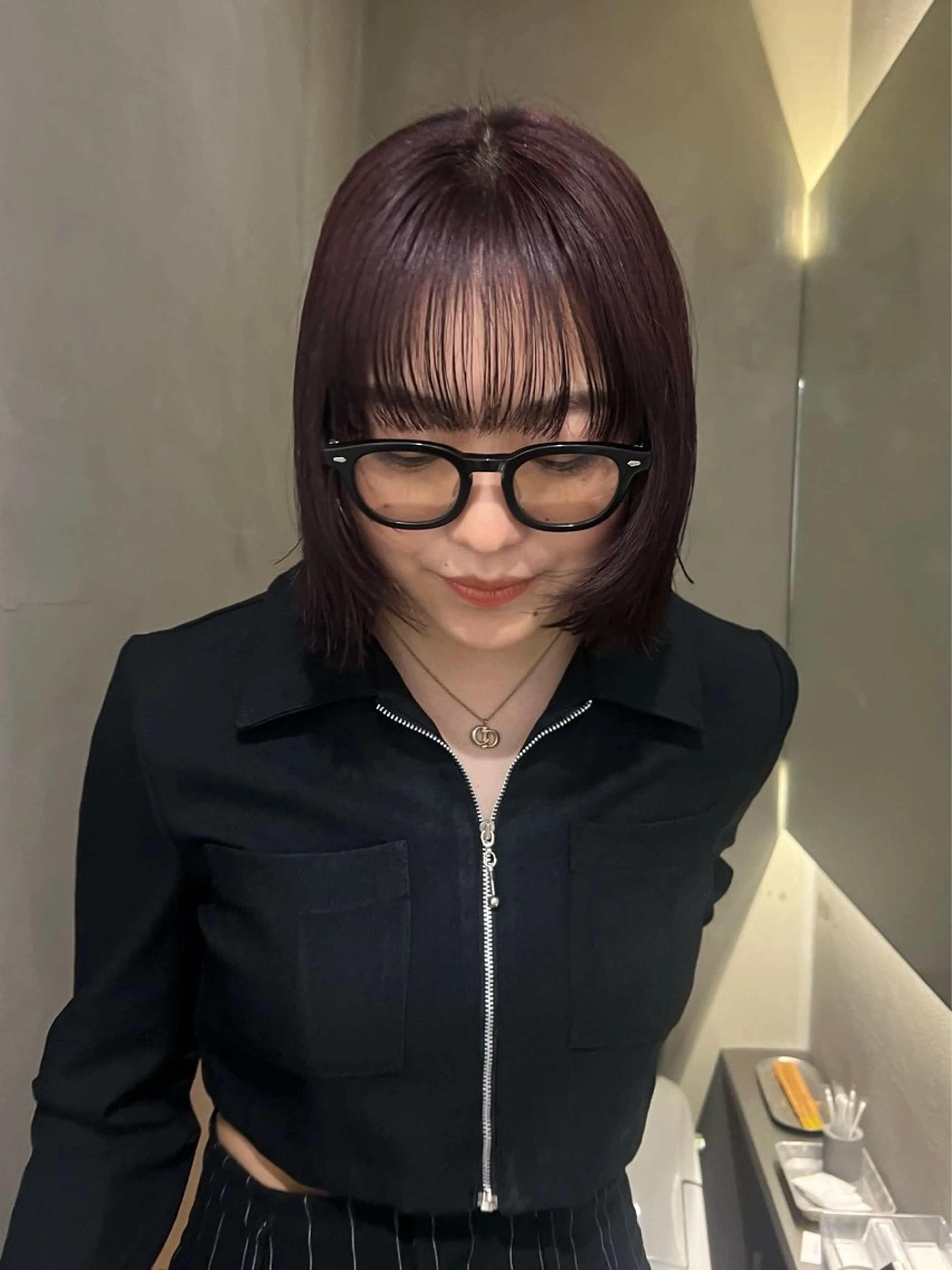 ショート カラー MISAKI🪐 縮毛矯正のヘアスタイル