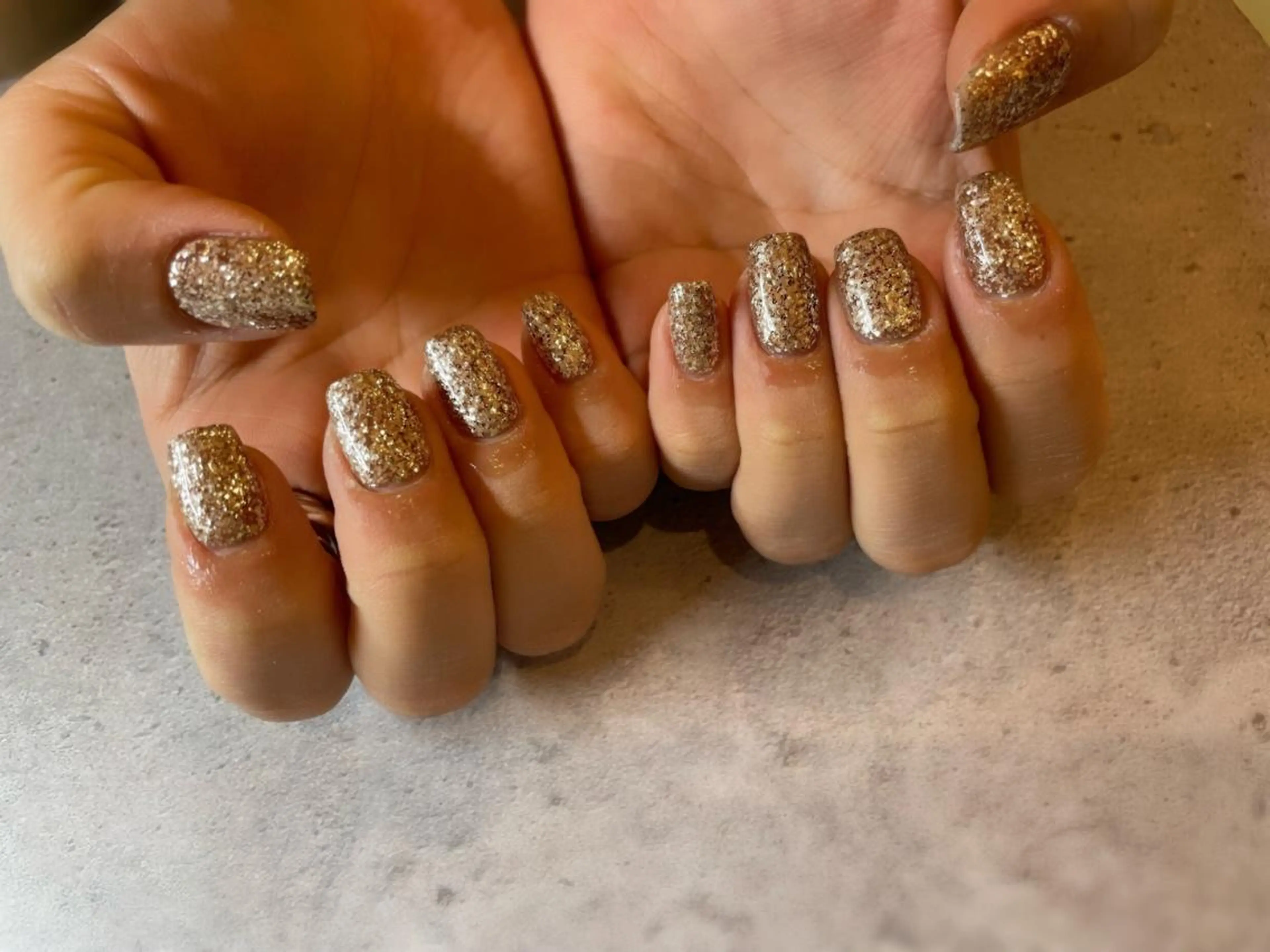 ネイル ラメ(グリッター) ハンドネイル Nail room 【Mente】のネイルデザイン