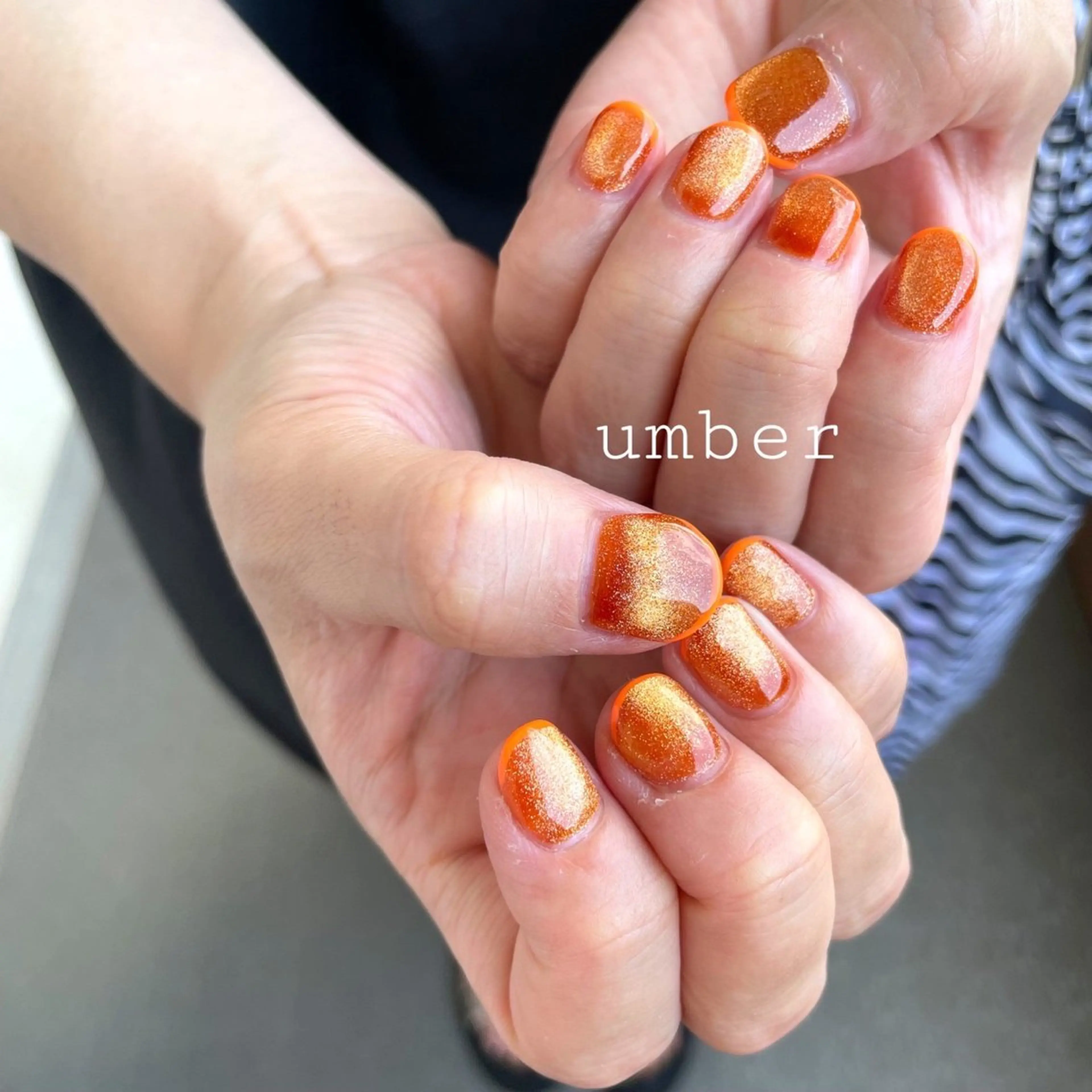 ネイル ハンドネイル umber 三茶1分のネイルデザイン