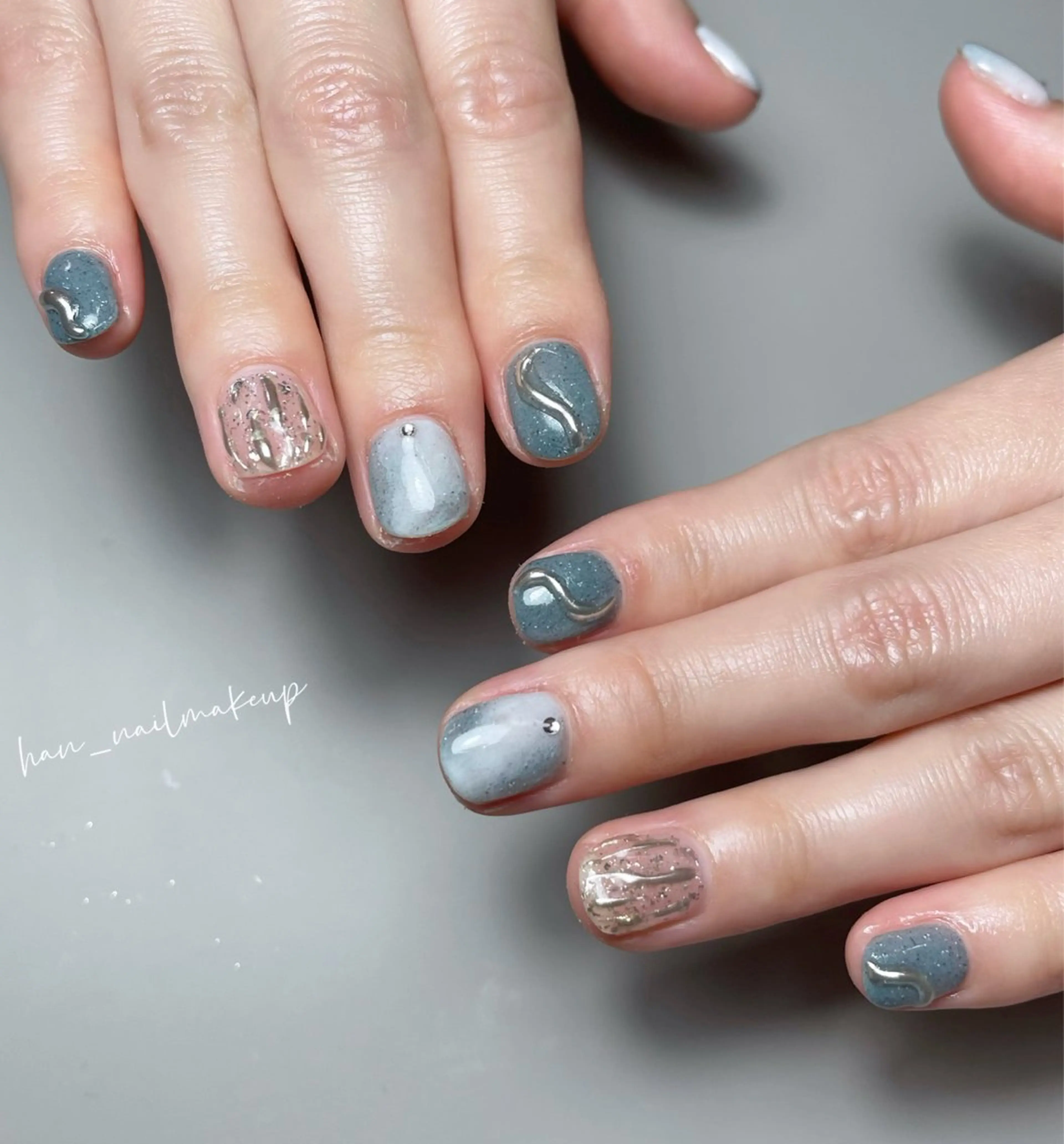 ネイル ハンドネイル Han Nail 【y&m】のネイルデザイン